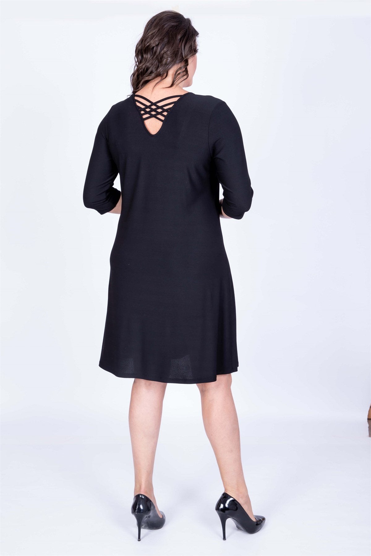 Çapraz Biyeli Elbise