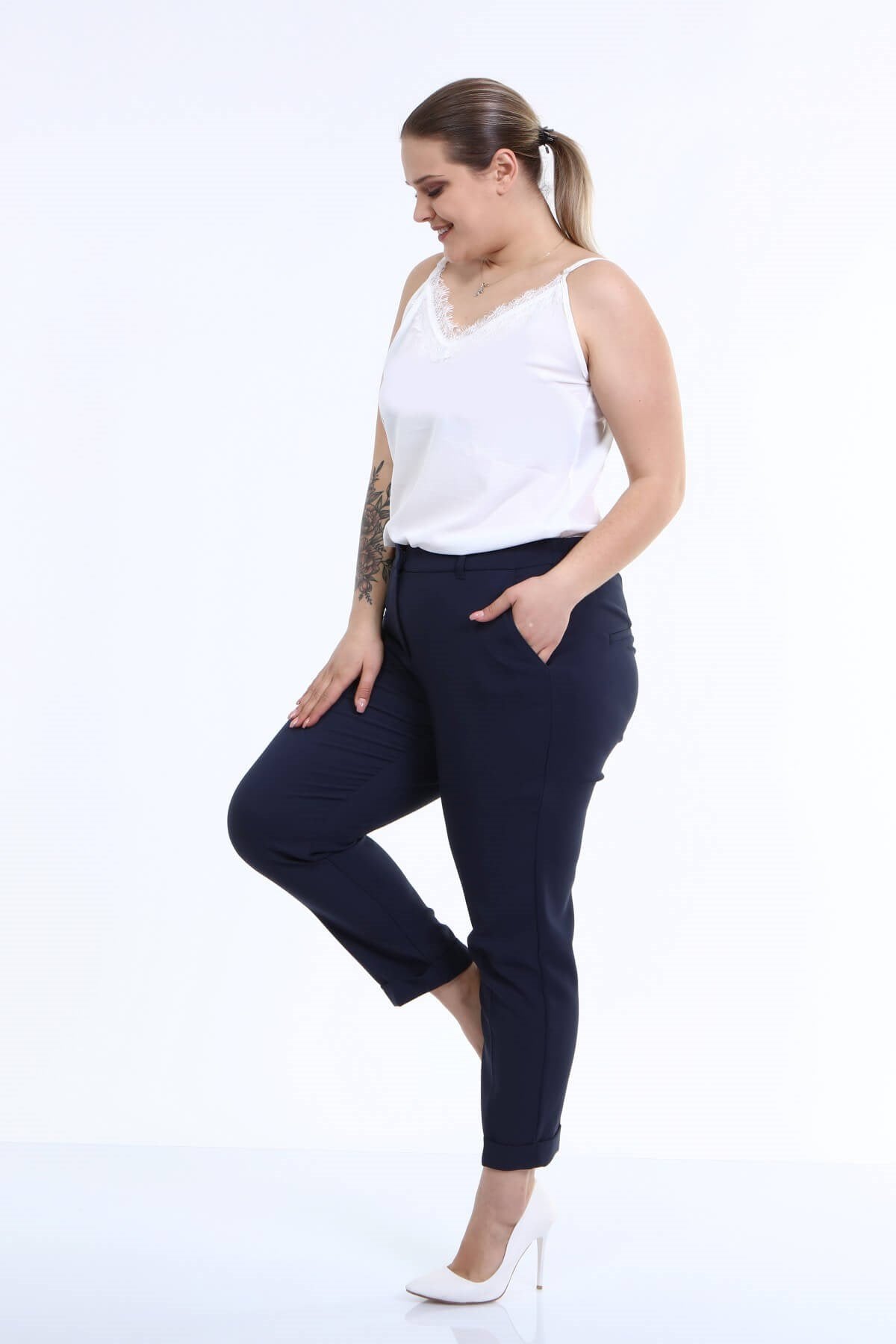 Cep Detaylı Slim Fit Klasik Pantolon