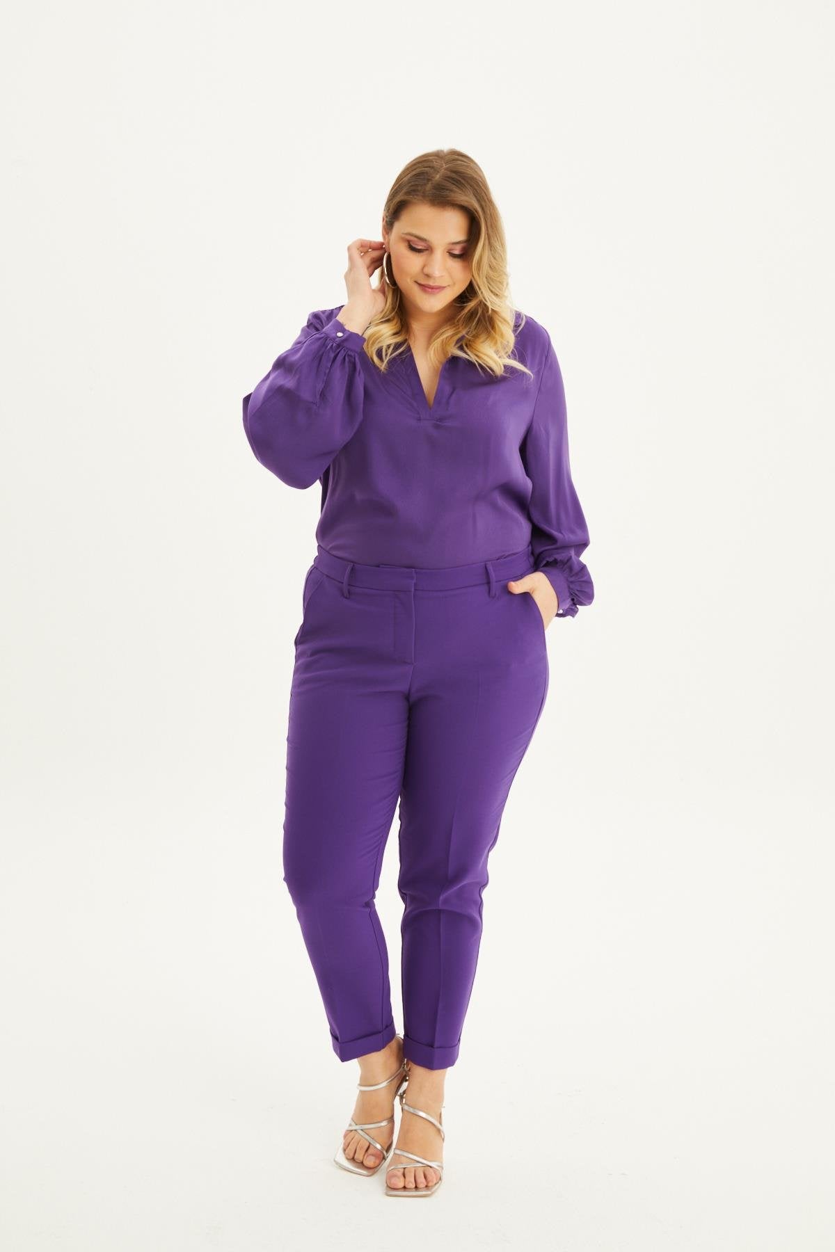 Cep Detaylı Slim Fit Klasik Pantolon