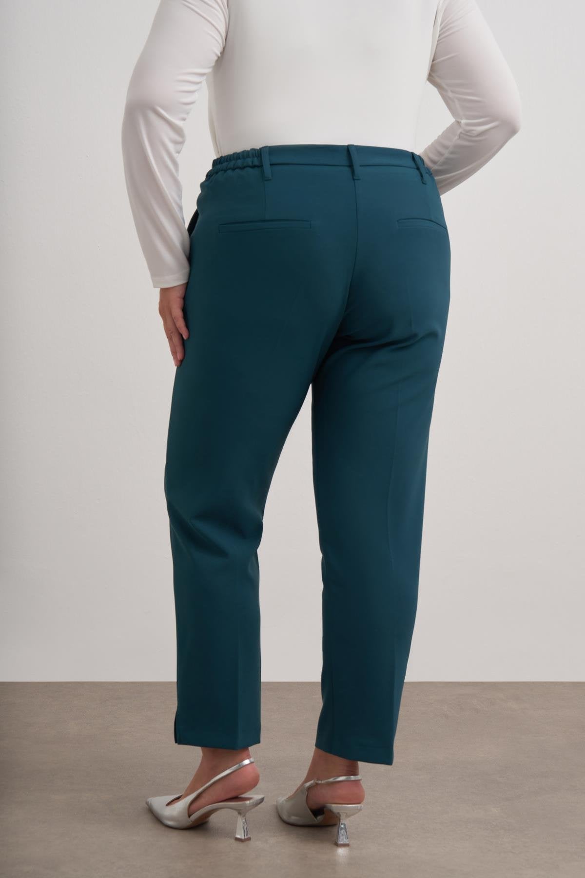 Cepli Yüksek Bel Pantolon