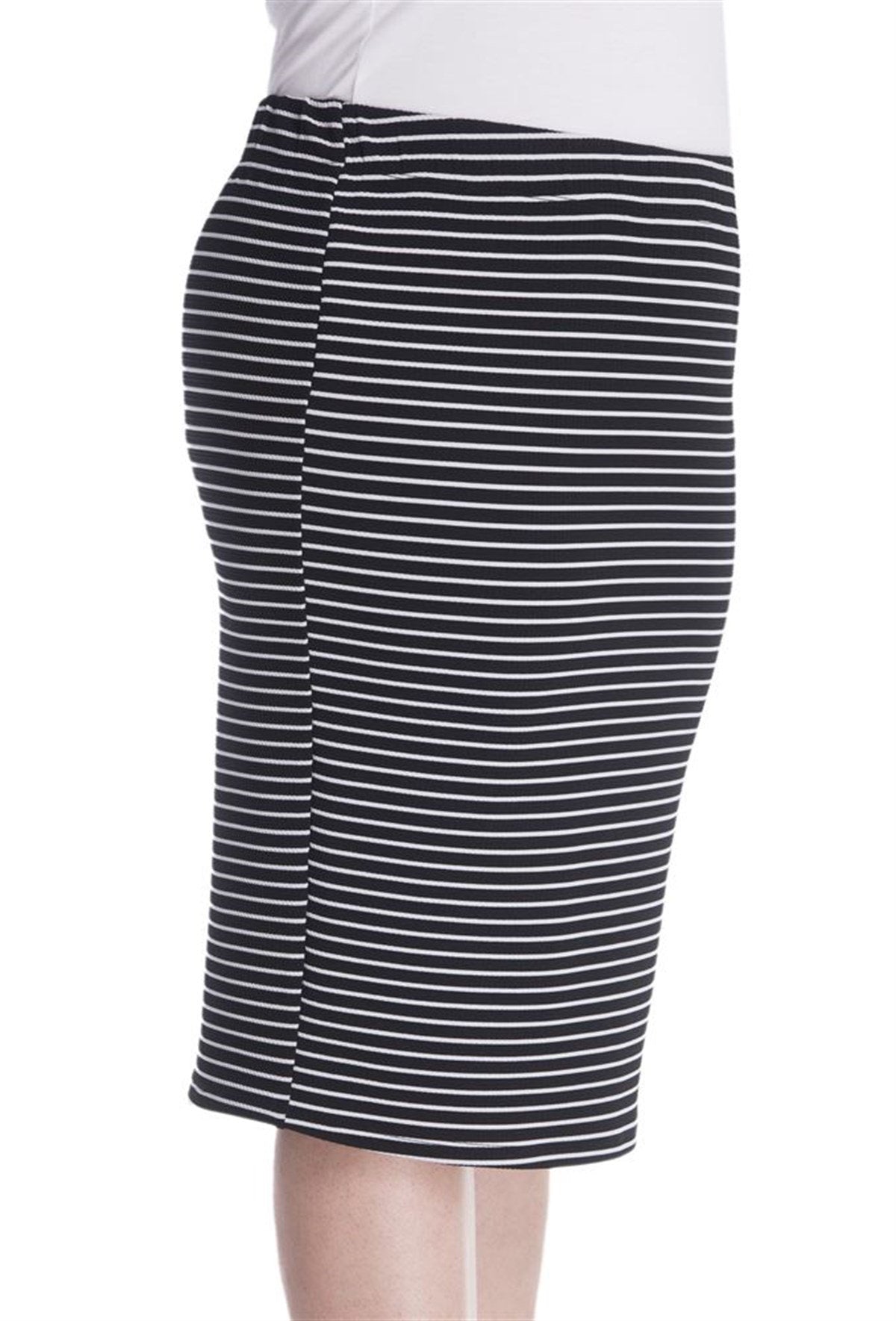 Çizgili Örme Etek