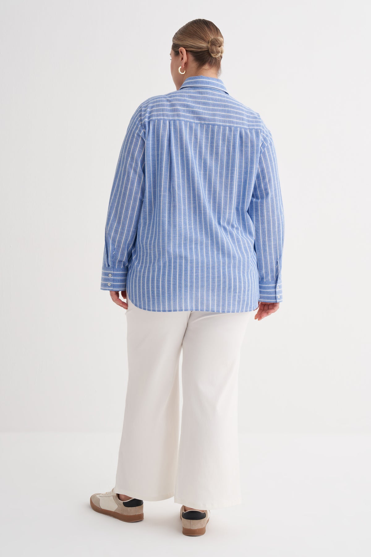 Çizgili Pamuklu Gömlek