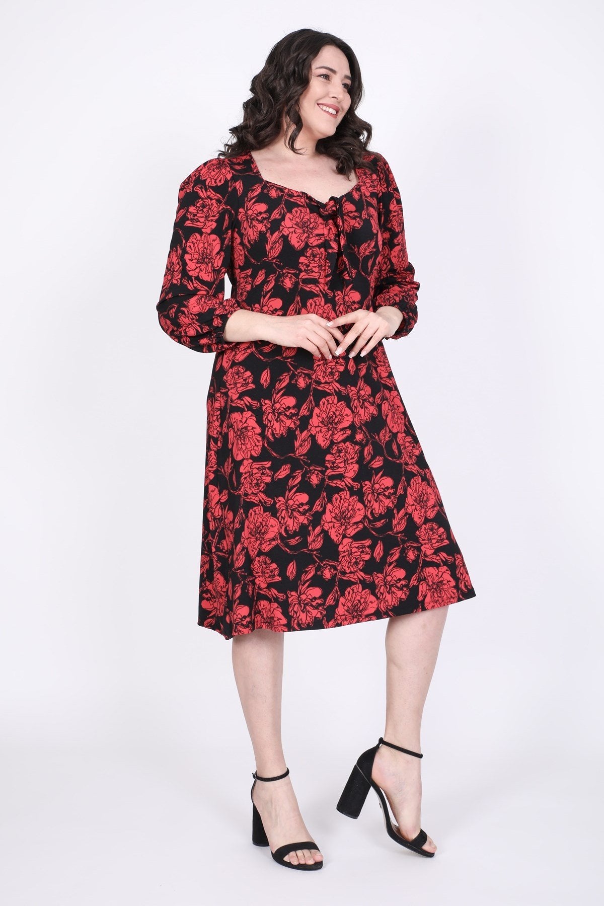 Damla Yaka Prenses Kol Elbise