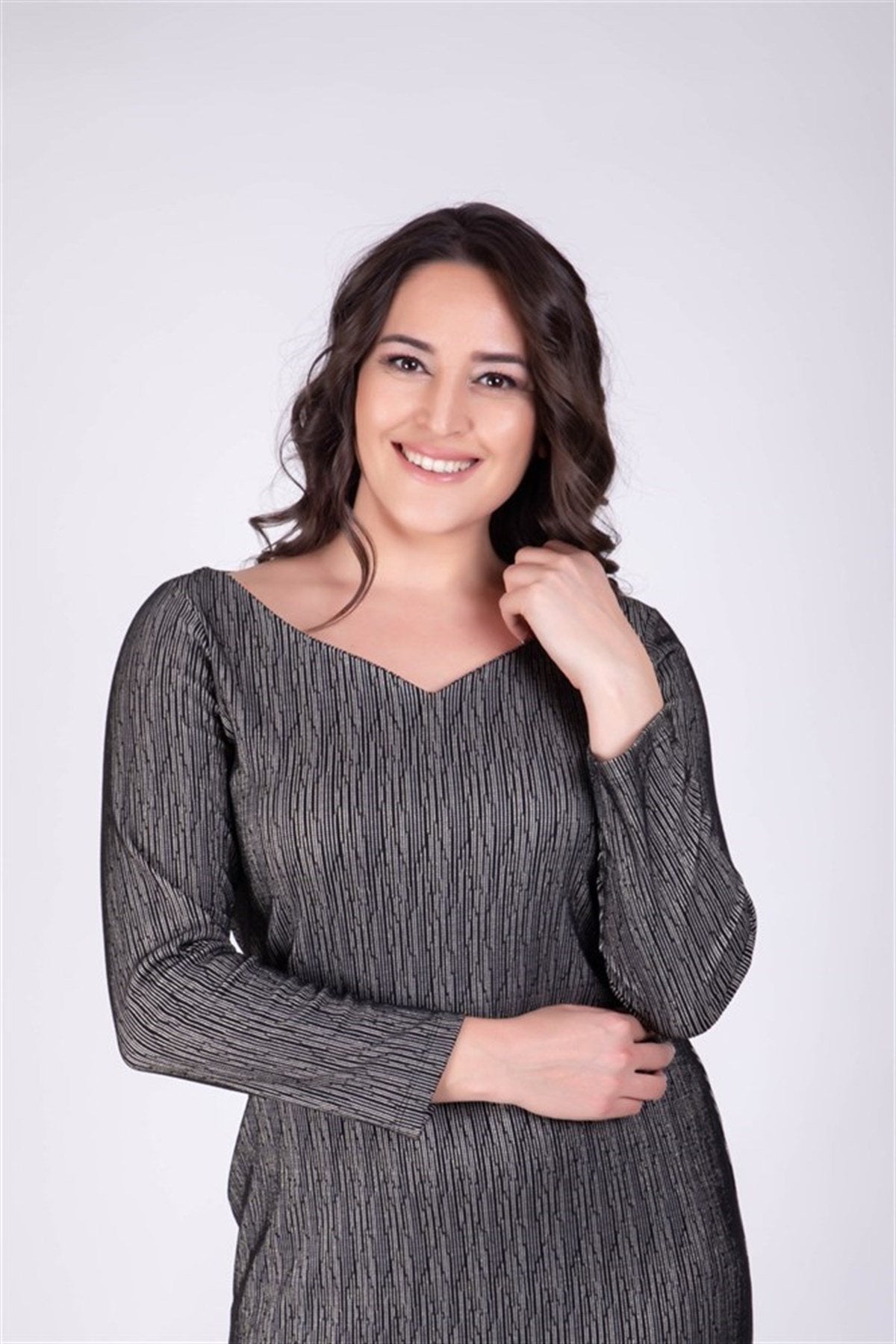 Damla Yaka Simli Elbise