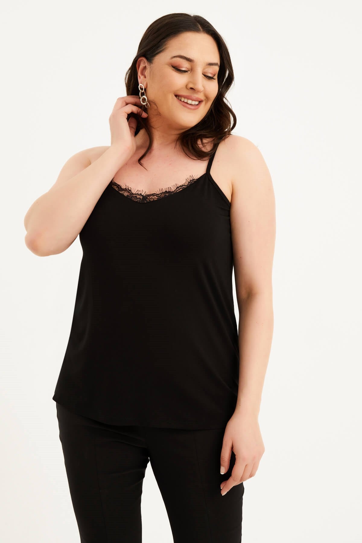 Dantelli İp Askılı Top