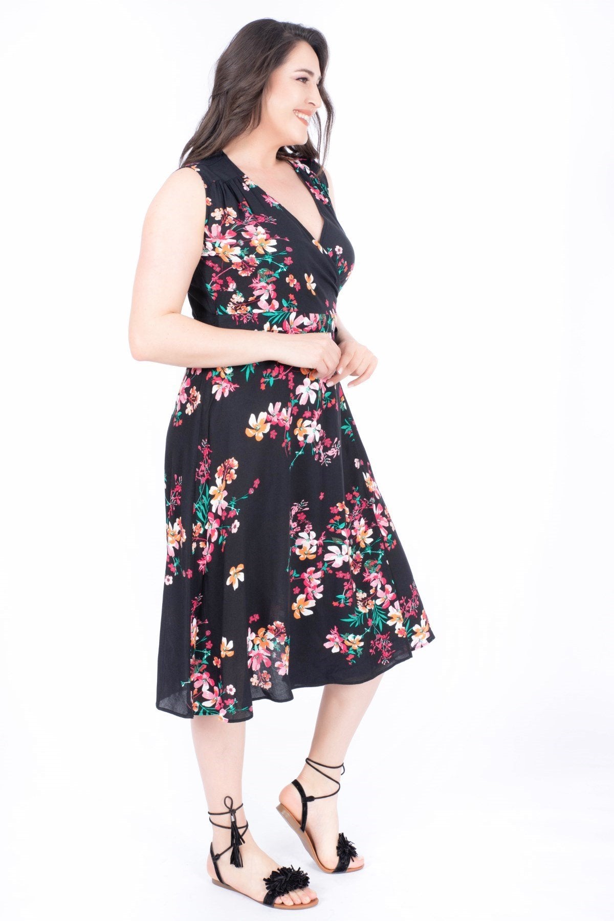 Desenli Anvelop Elbise