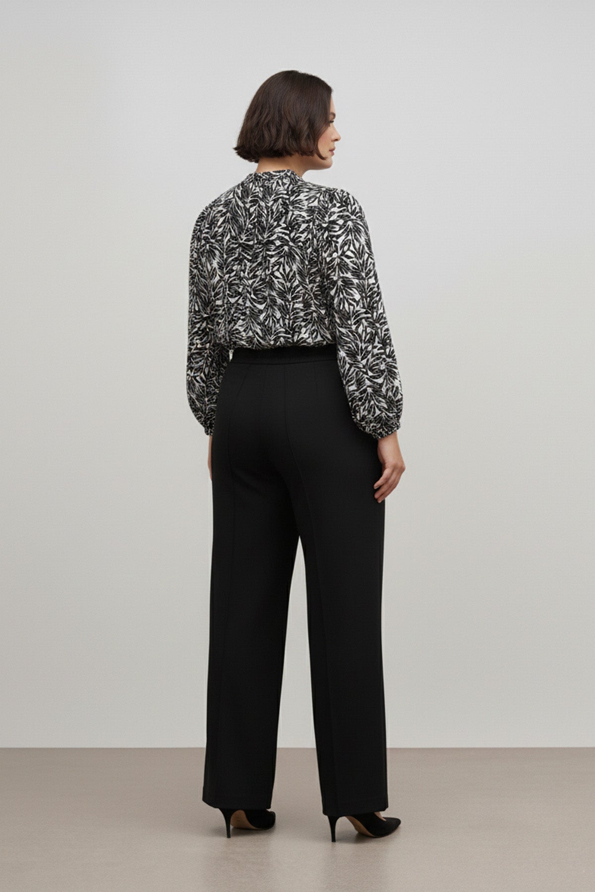 Desenli Bol Kesim Bluz