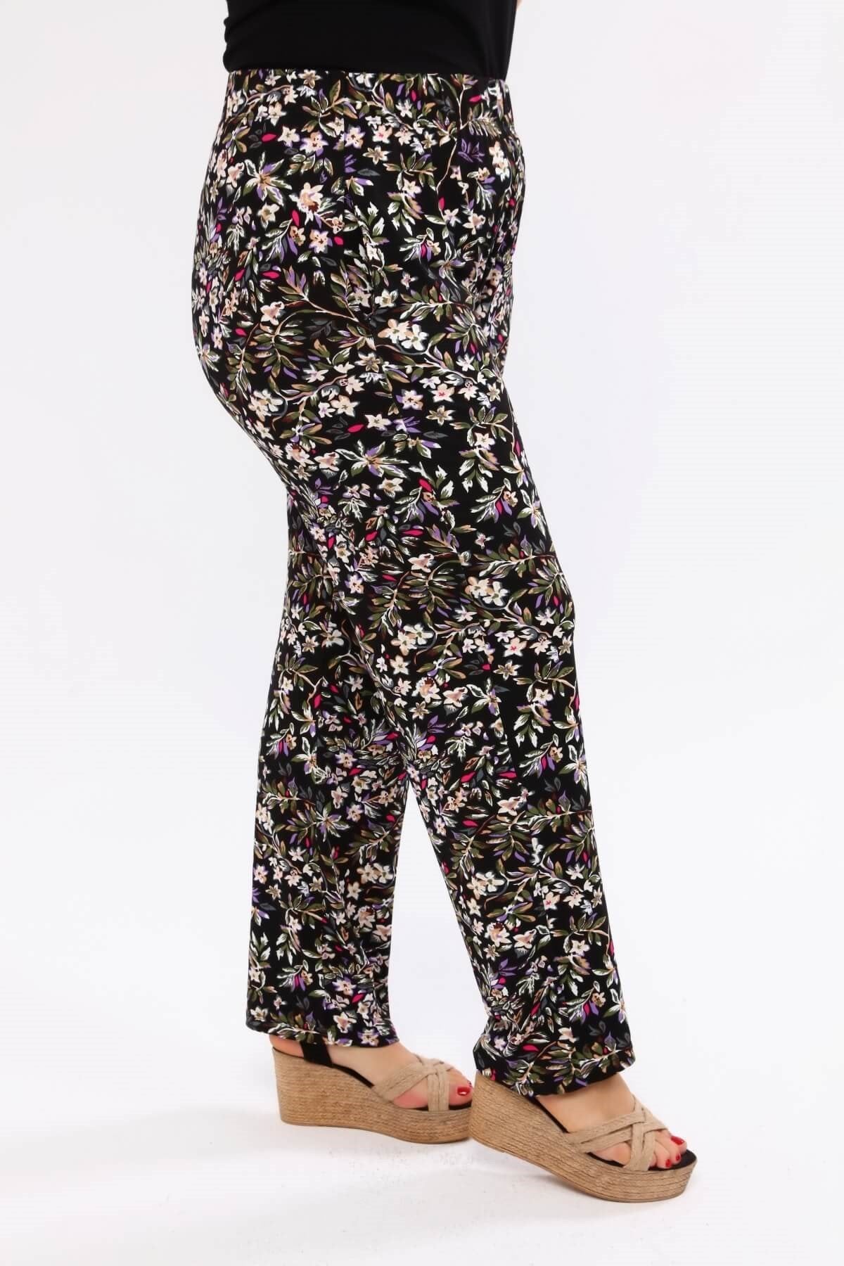 Desenli Penye Tunik Takım