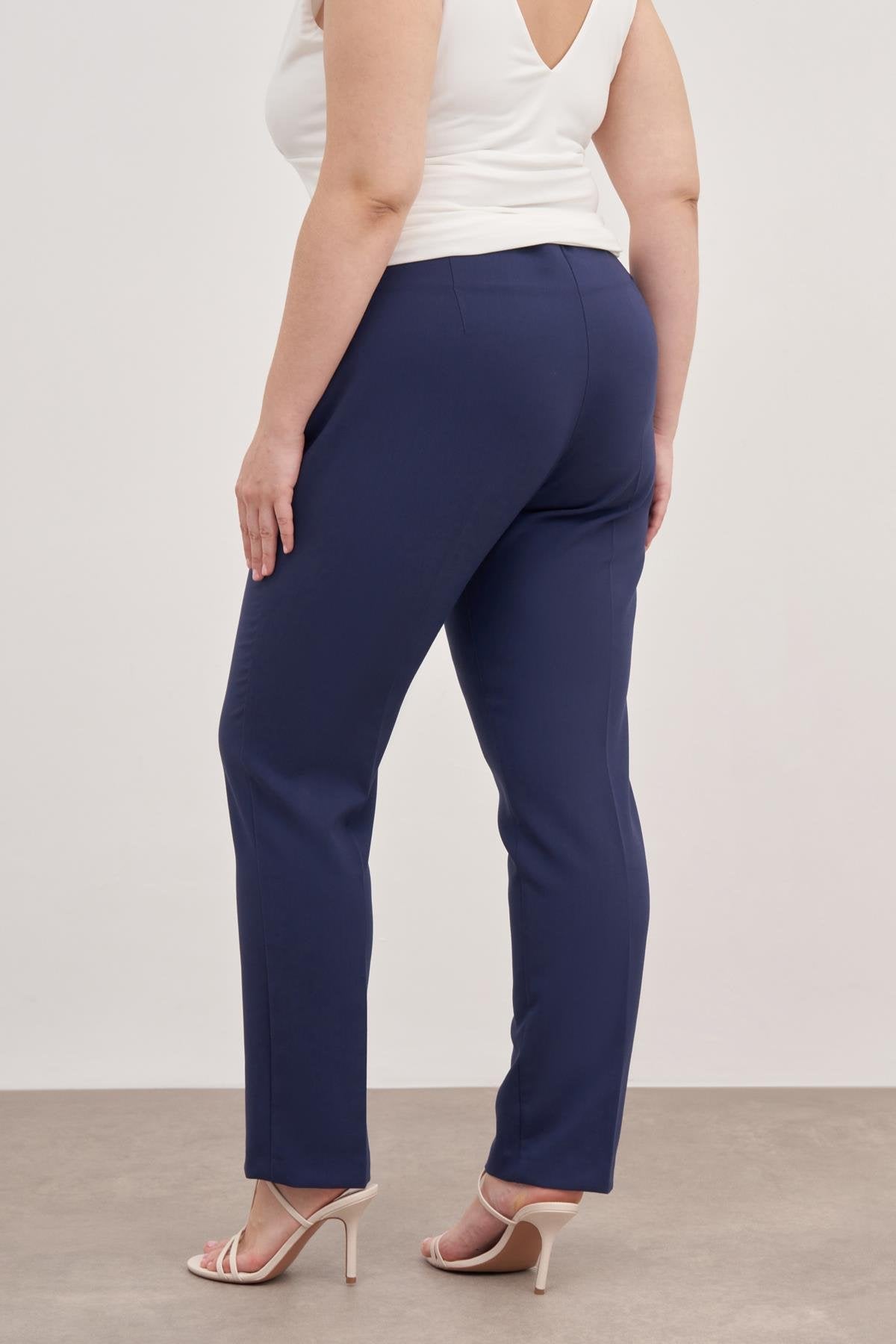 Dikiş Detaylı Yüksek Bel Pantolon