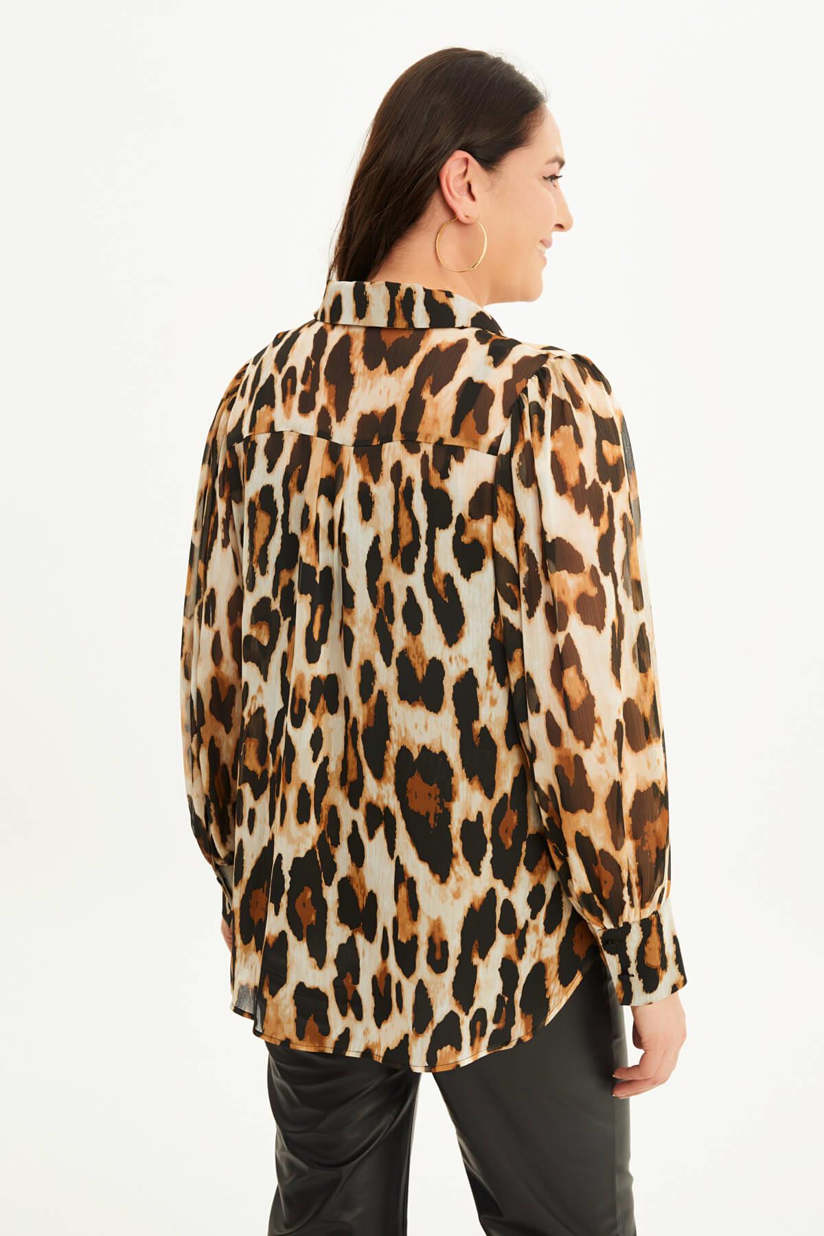 Dökümlü Şifon Gömlek