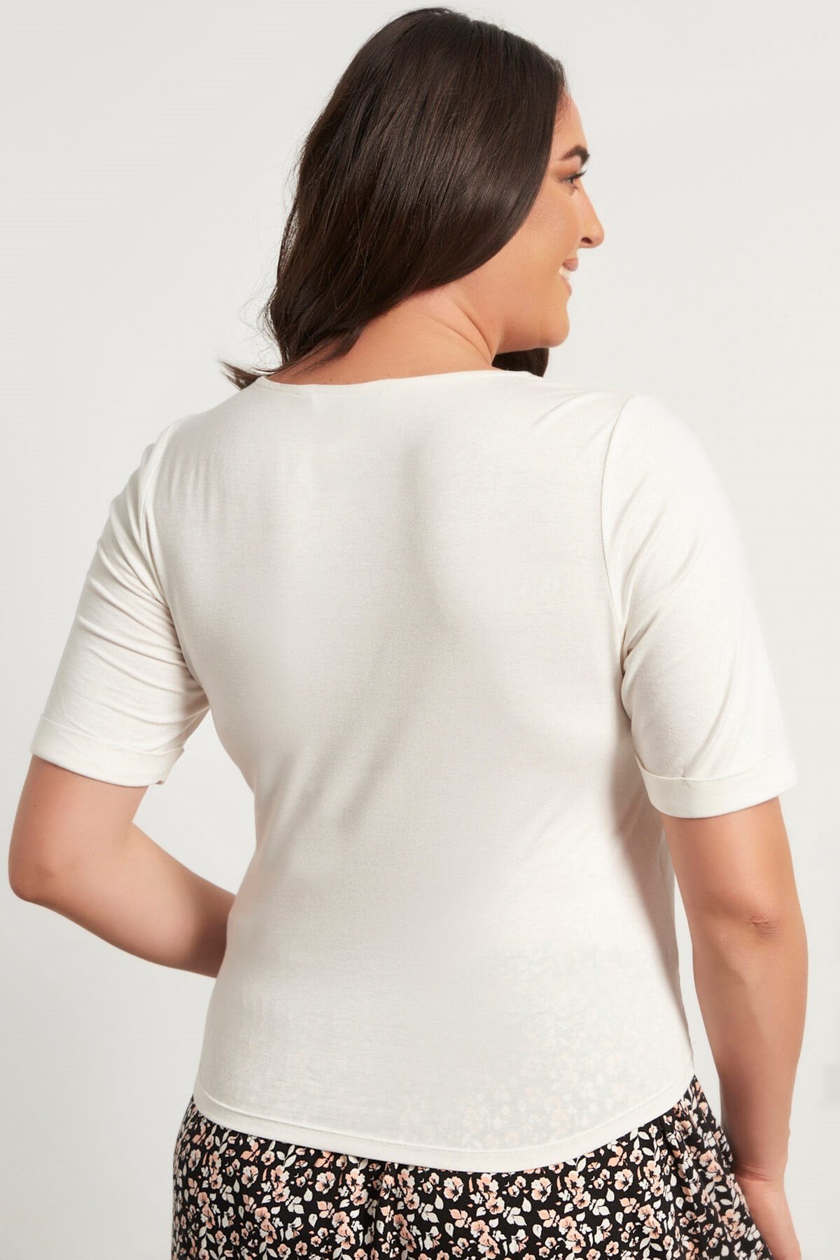 Düğüm Detay Penye Crop Bluz