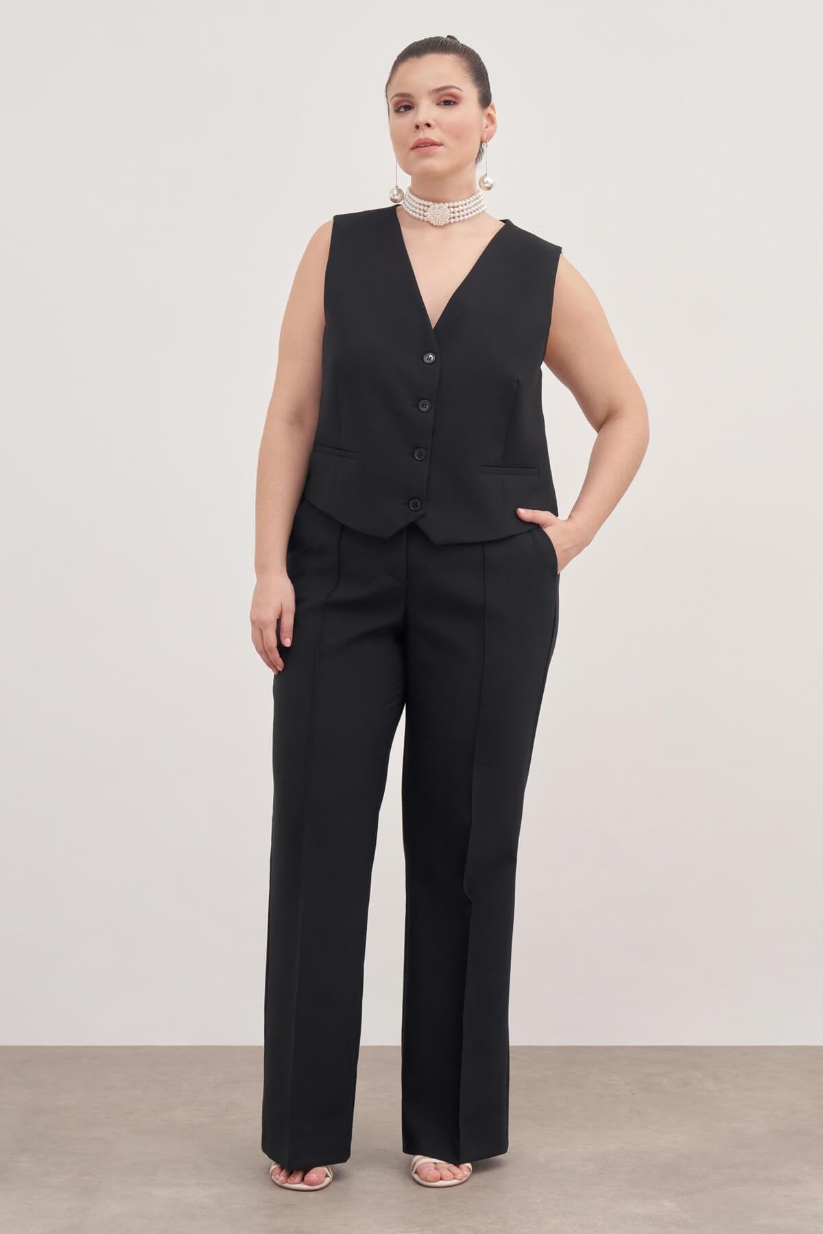 Düz Kesim Klasik Pantolon