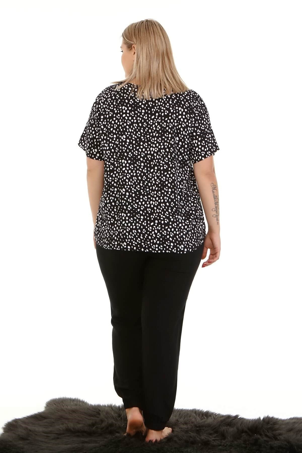 Ev Rahatlığı Paçası Lastikli Pijama Takımı