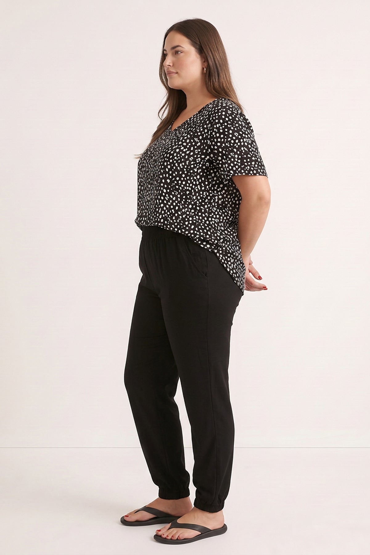 Ev Rahatlığı Paçası Lastikli Pijama Takımı