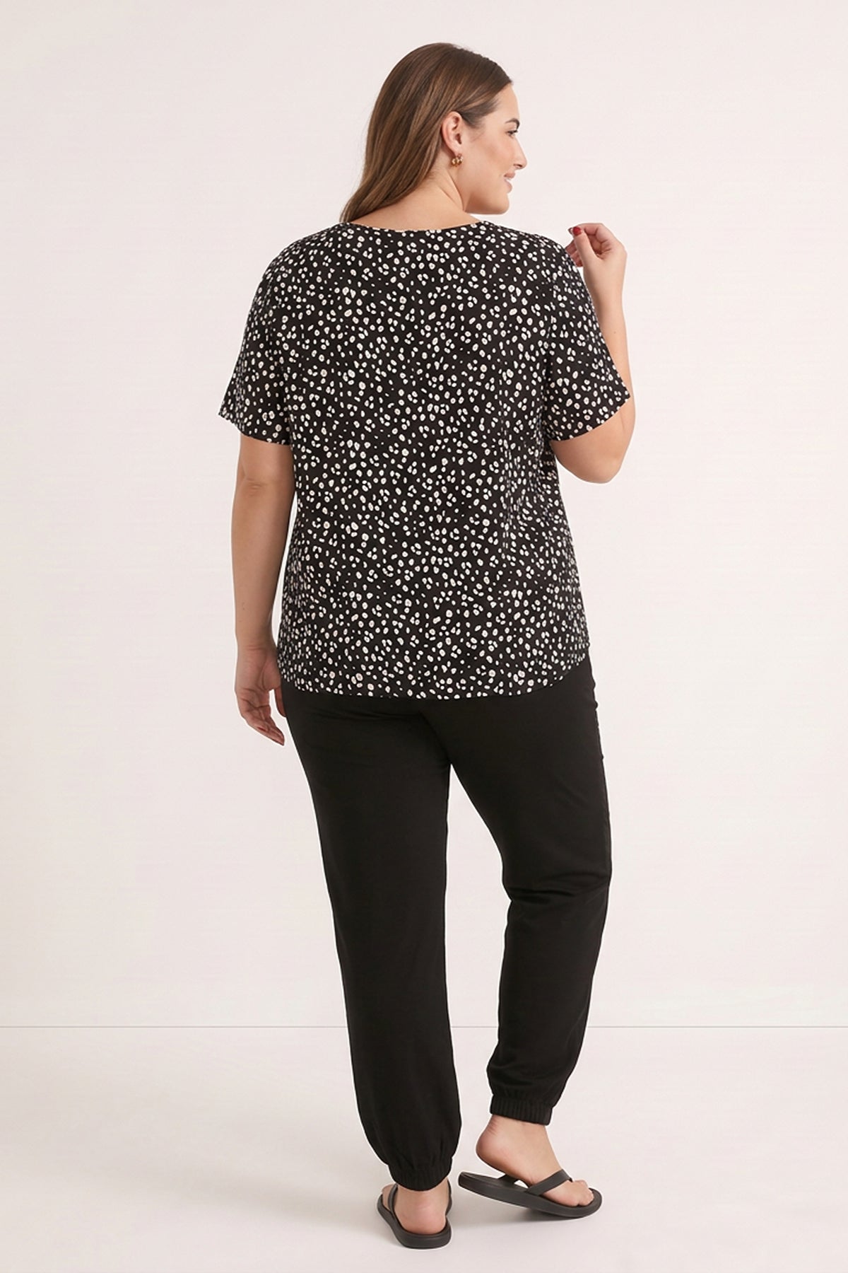 Ev Rahatlığı Paçası Lastikli Pijama Takımı