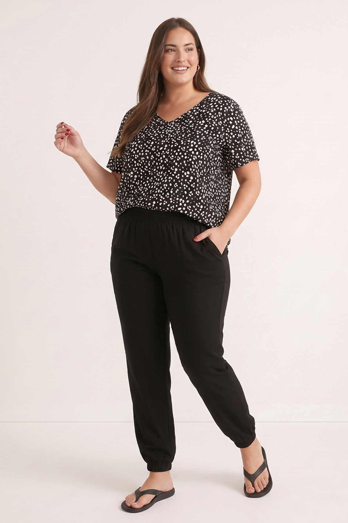 Ev Rahatlığı Paçası Lastikli Pijama Takımı