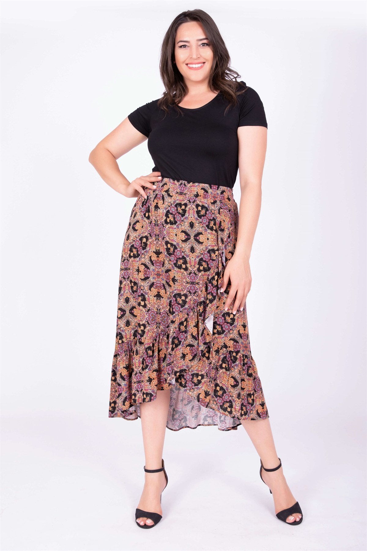 Fırfırlı Uzun Etek