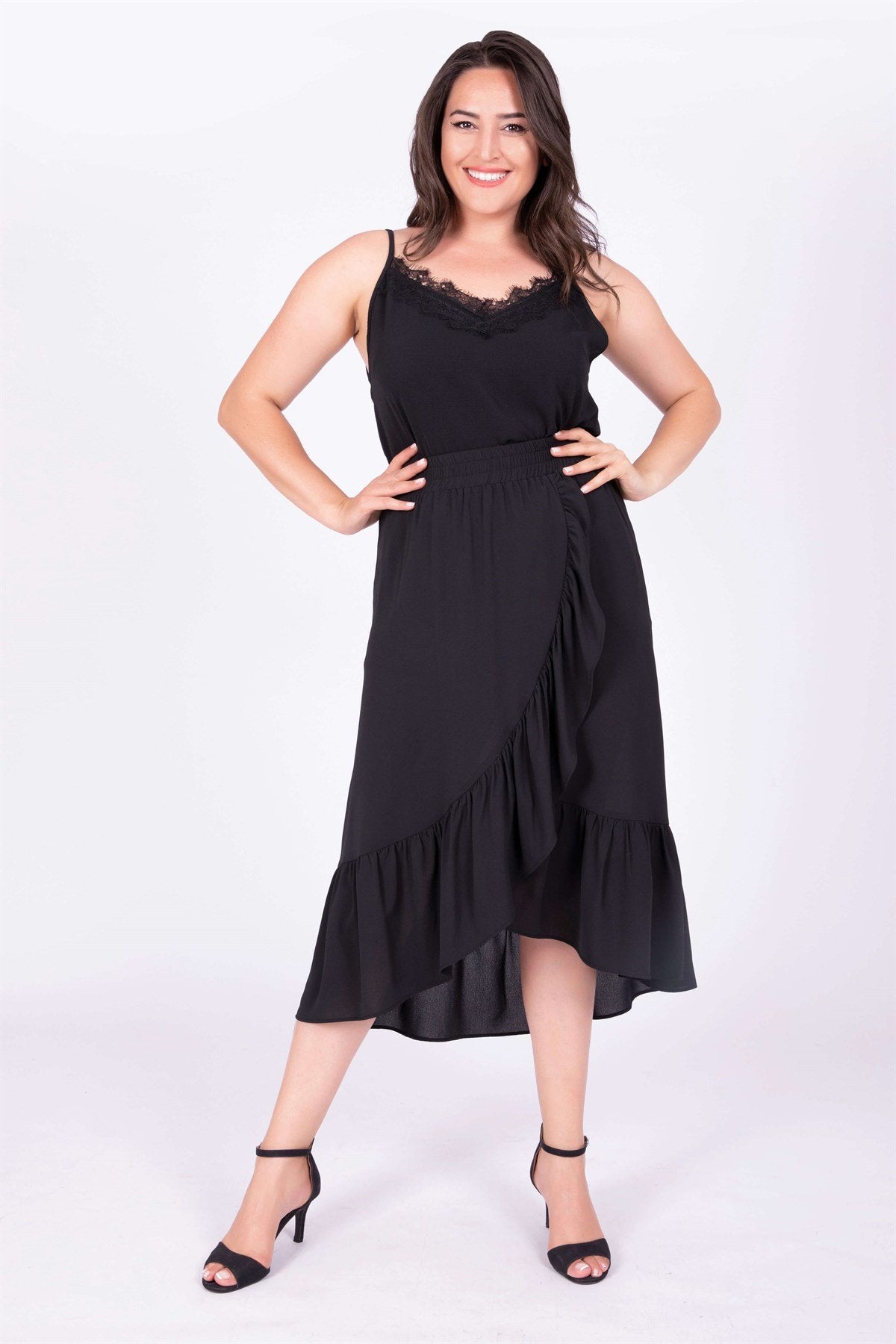 Fırfırlı Uzun Etek