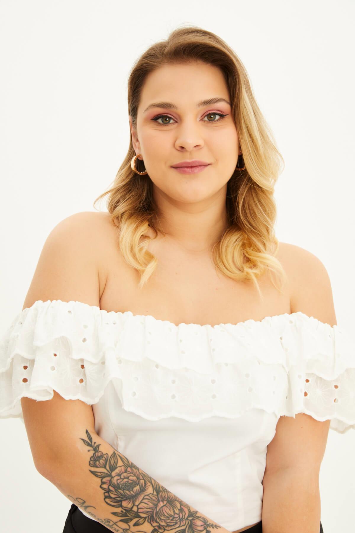 Fistolu Gipe Detaylı Top