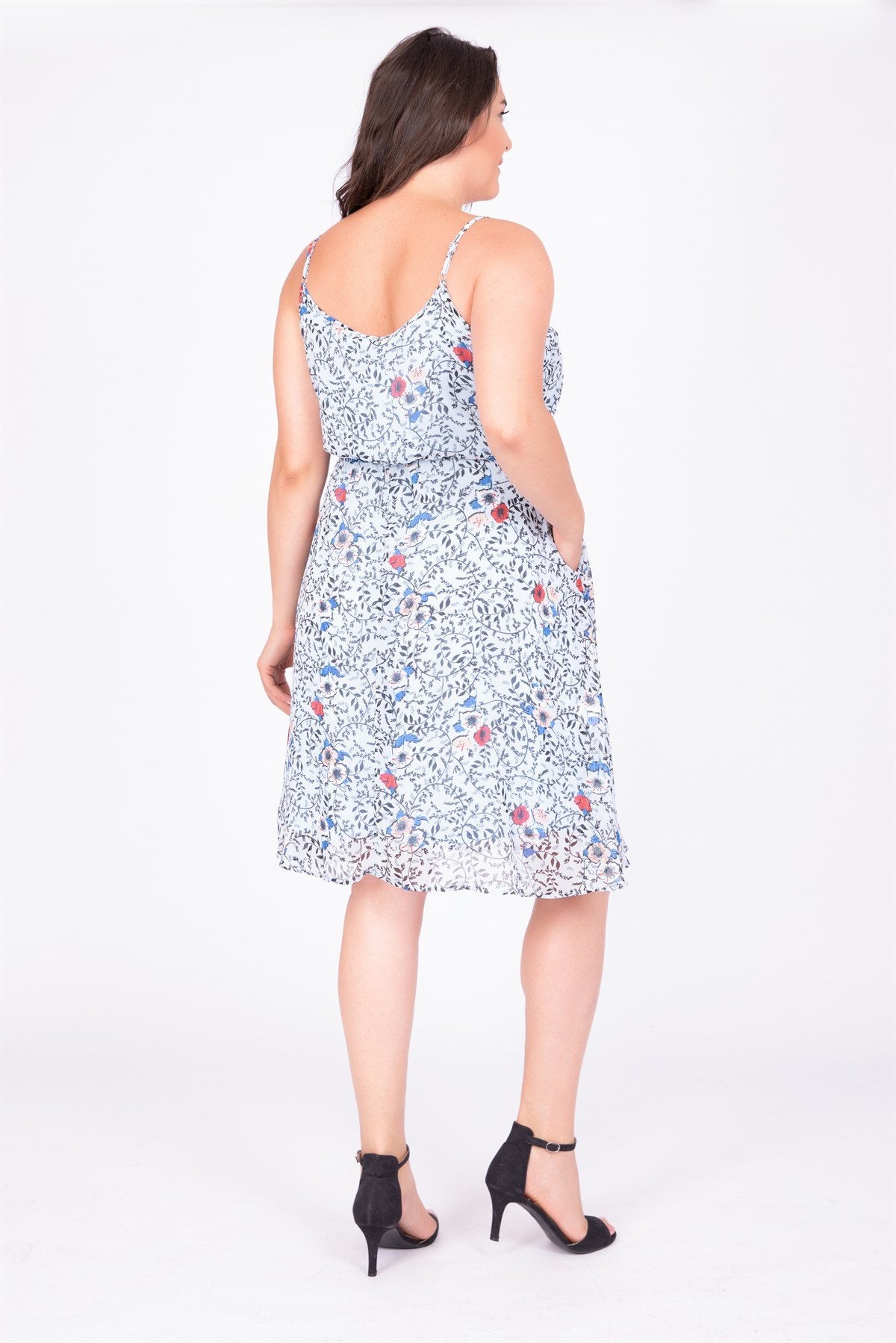 İp Askılı Beli Lastikli Elbise