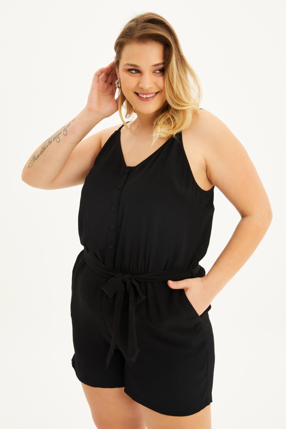 İp Askılı Kısa Tulum