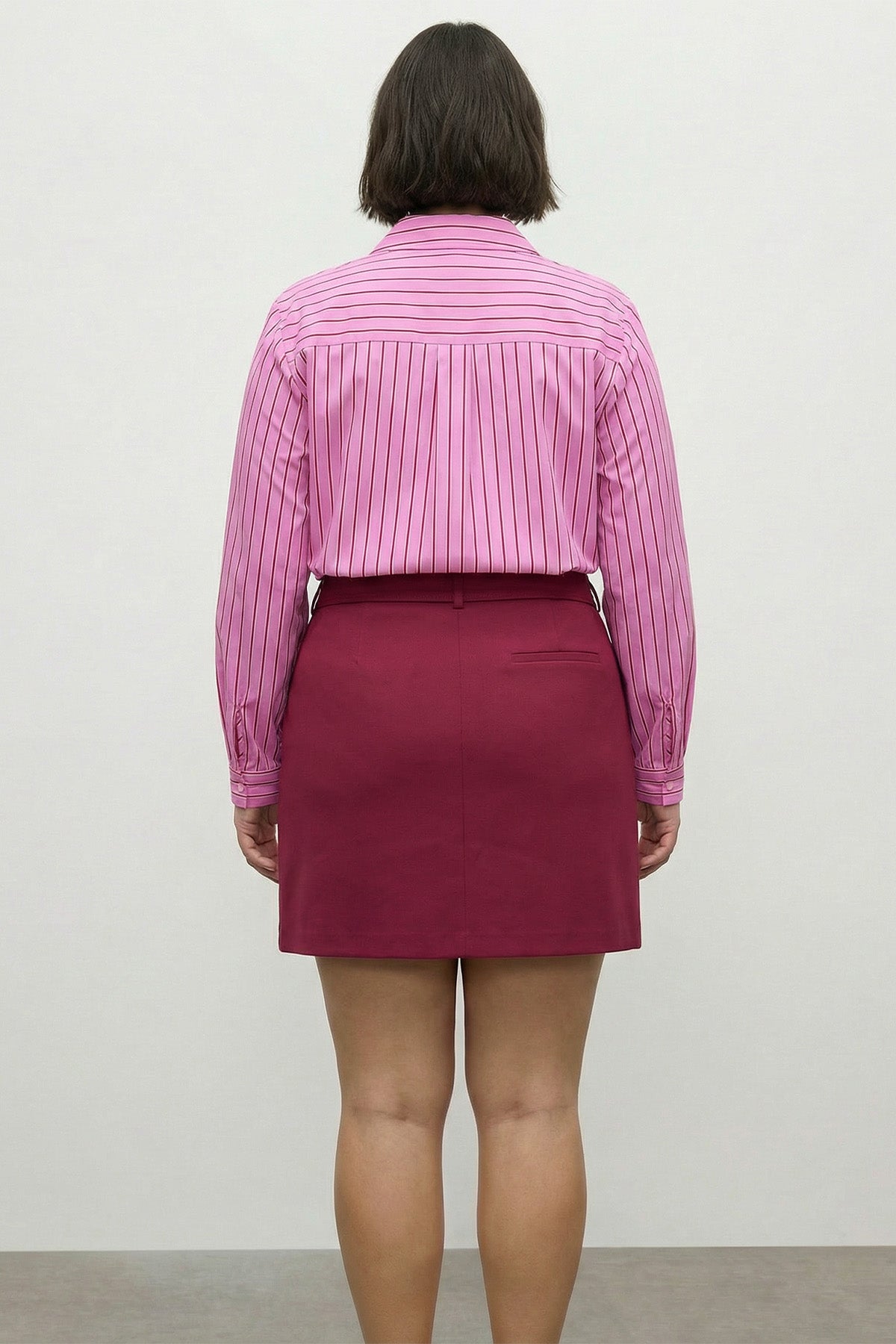 Kemer Detaylı Şort Etek