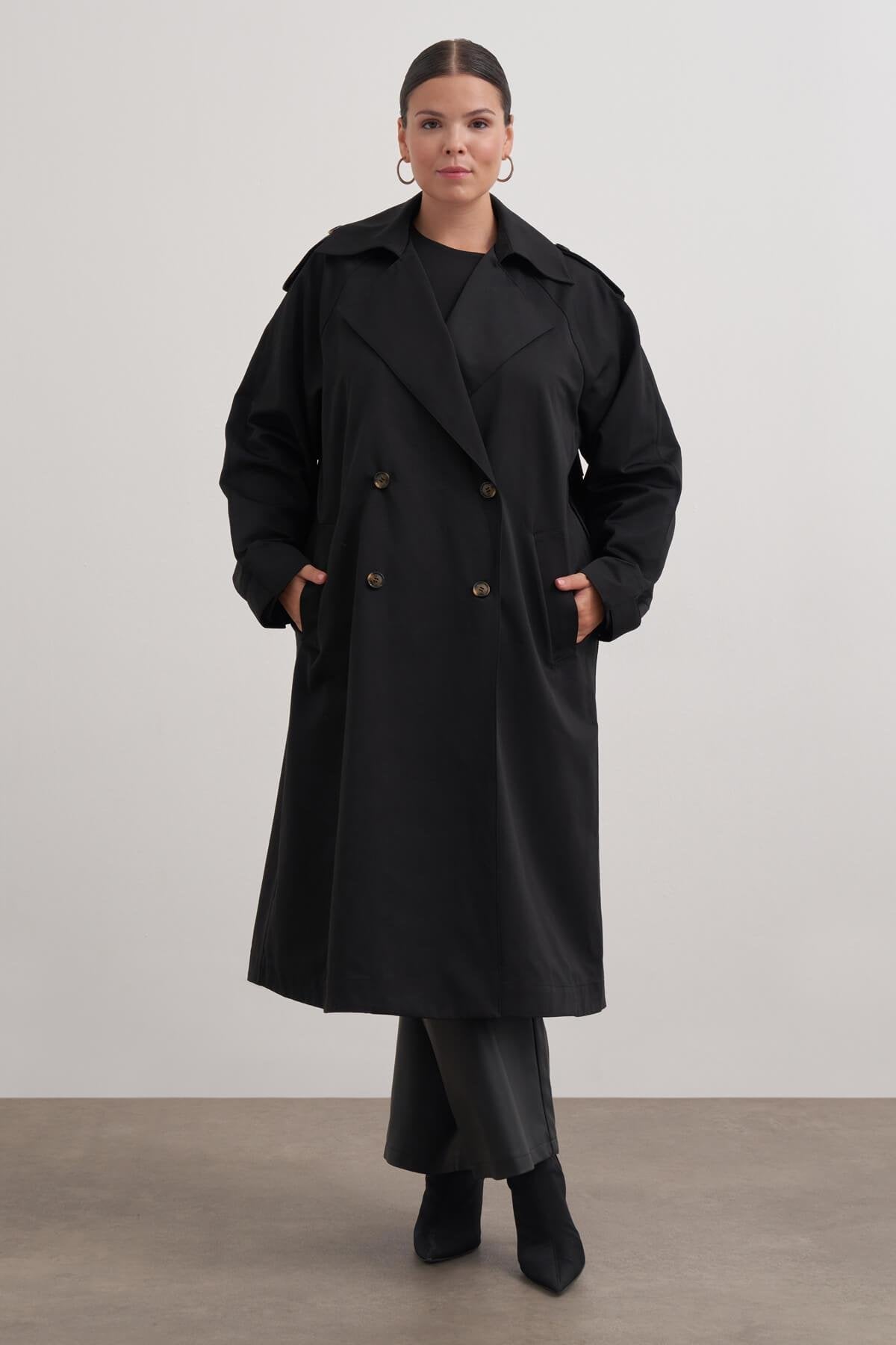 Kemerli Uzun Trençkot