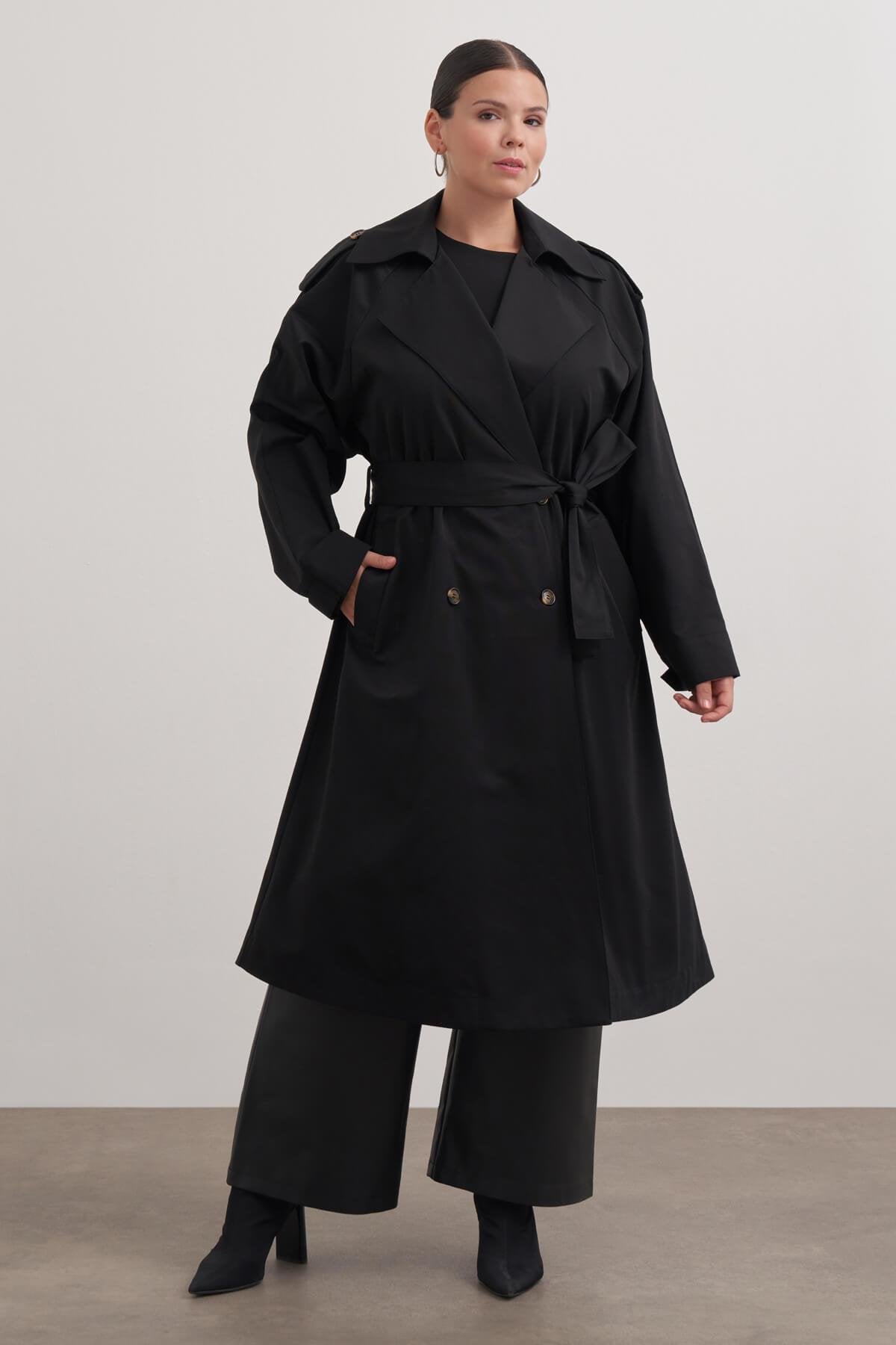 Kemerli Uzun Trençkot