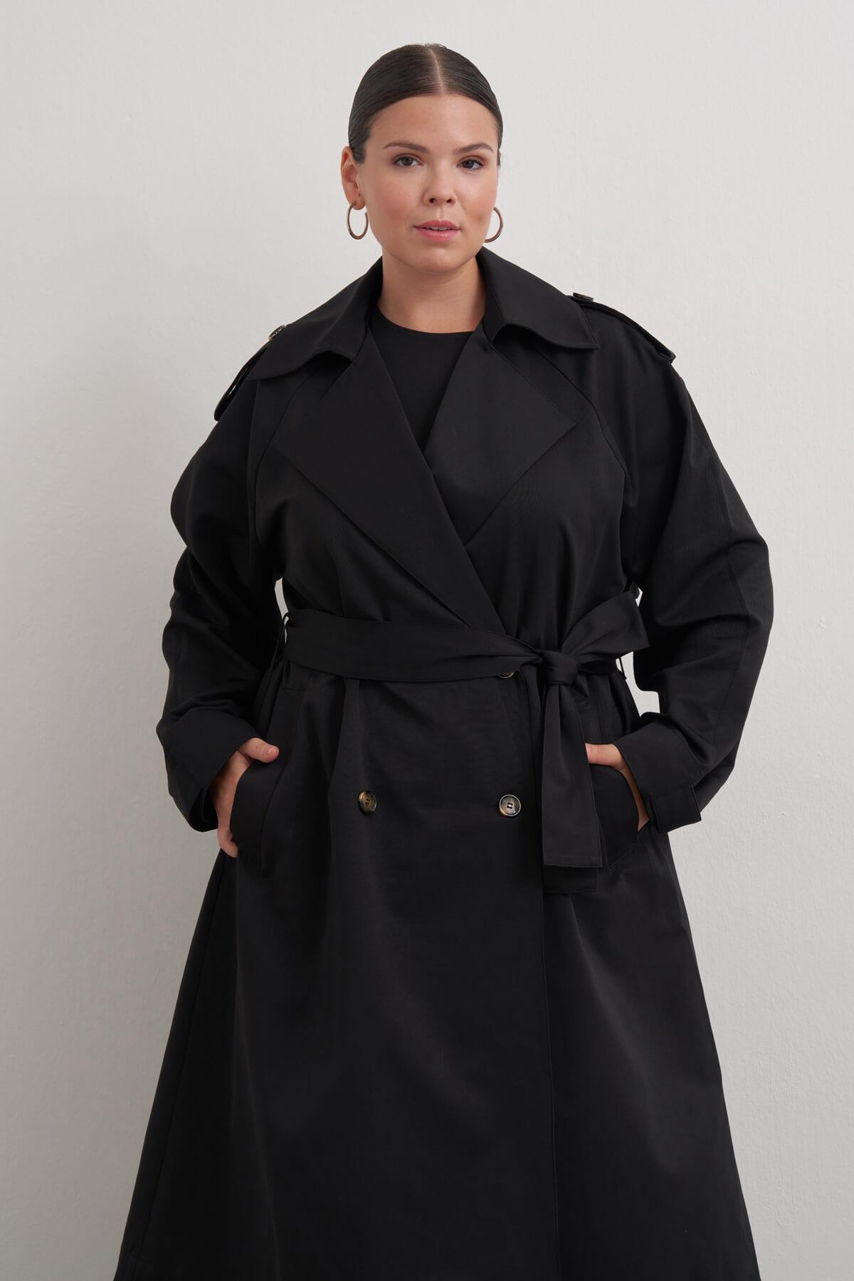 Kemerli Uzun Trençkot