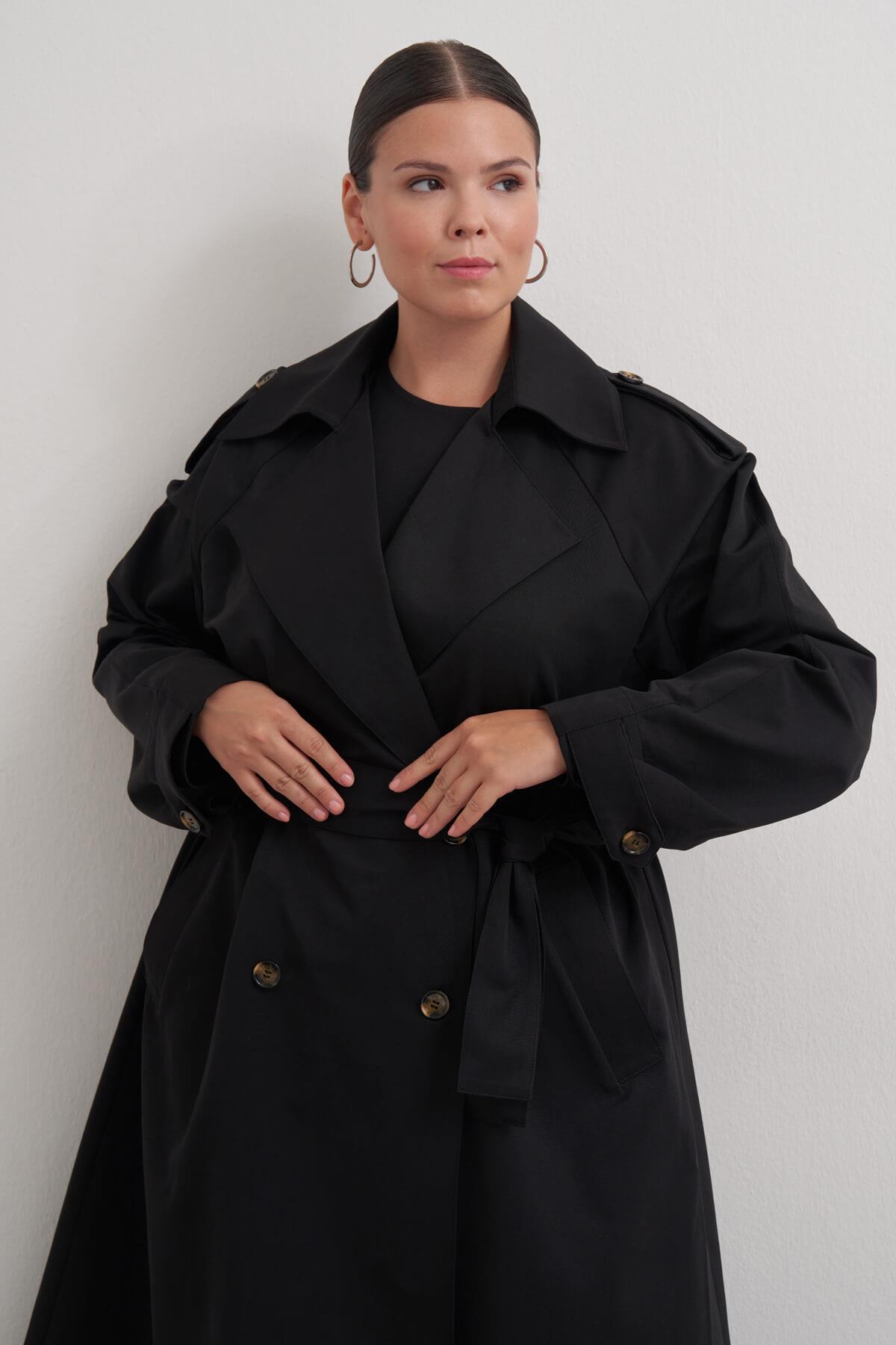 Kemerli Uzun Trençkot