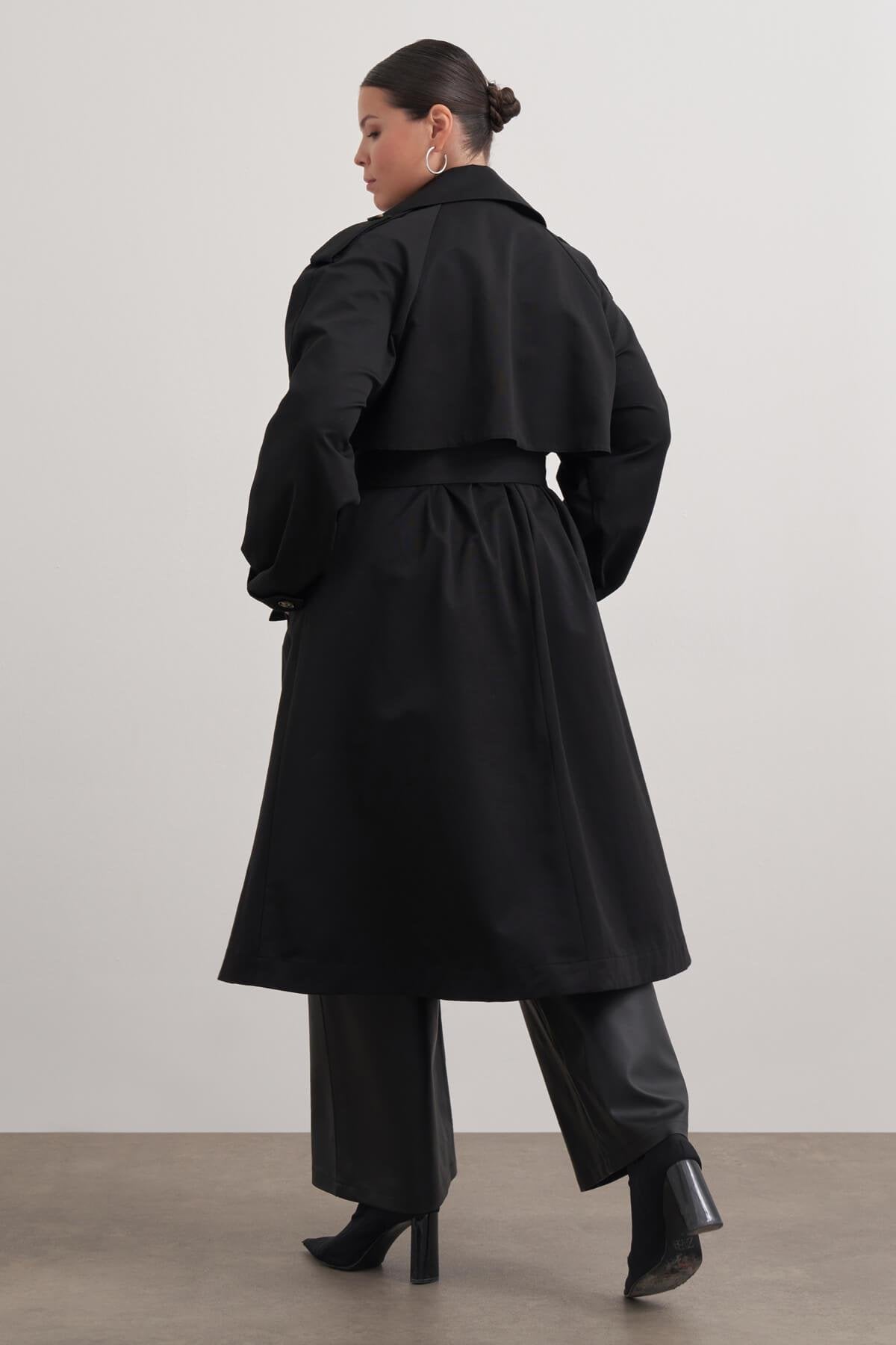 Kemerli Uzun Trençkot