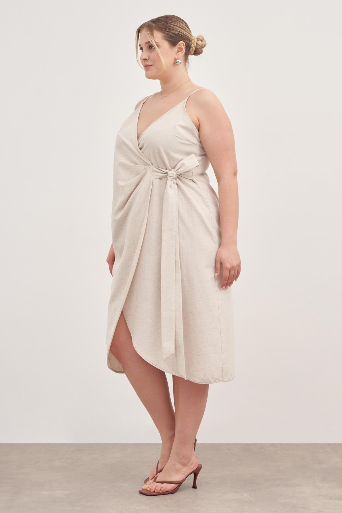 Keten Anvelop Elbise