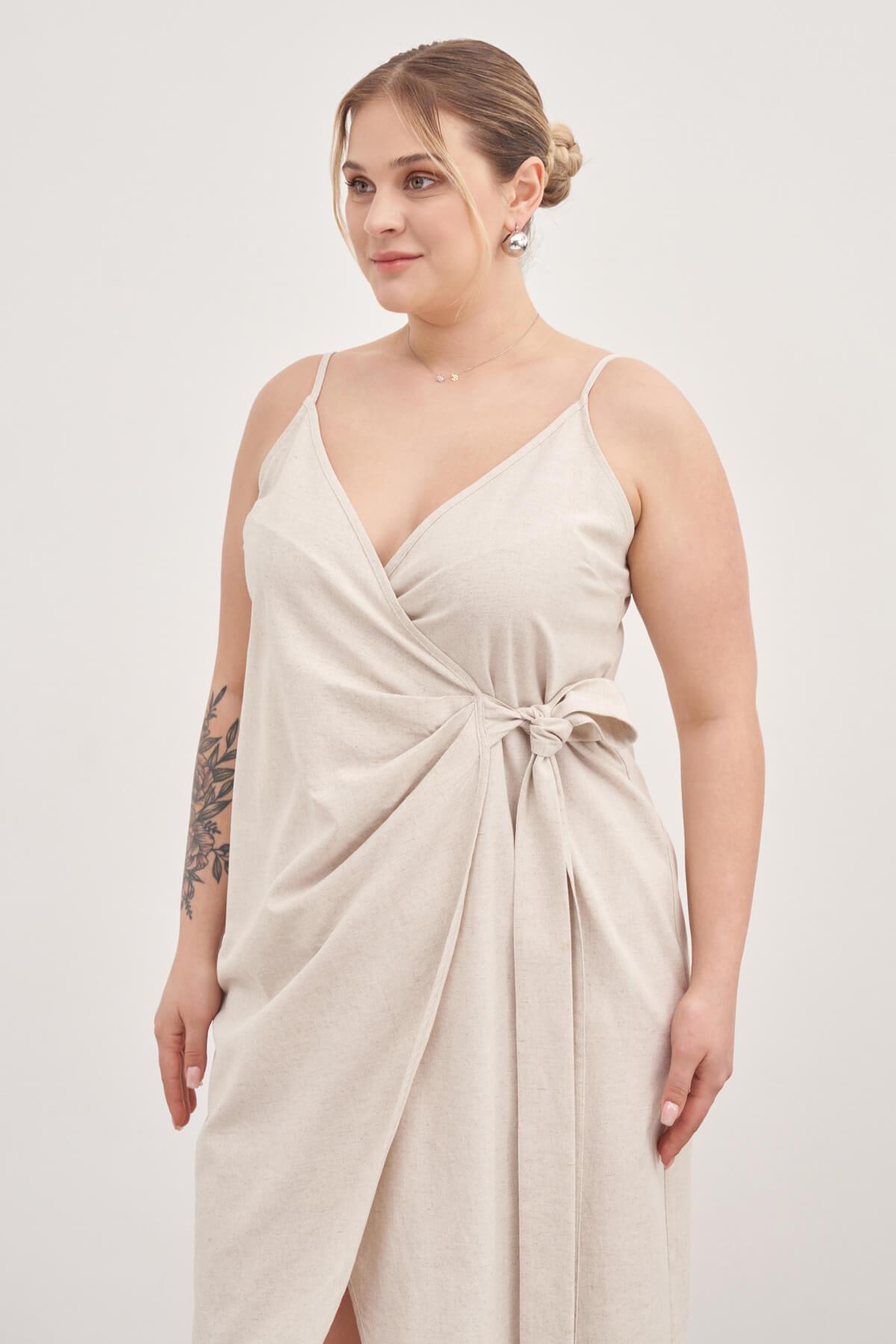 Keten Anvelop Elbise