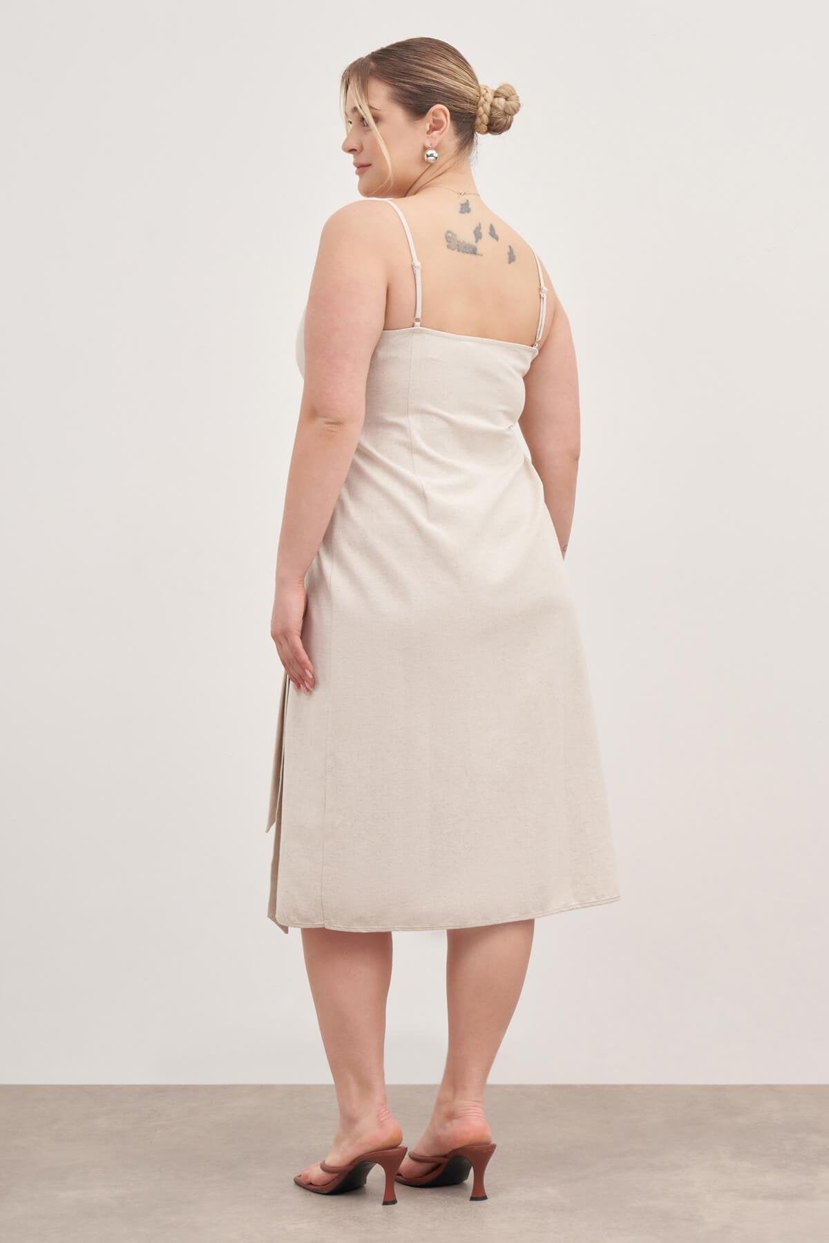 Keten Anvelop Elbise