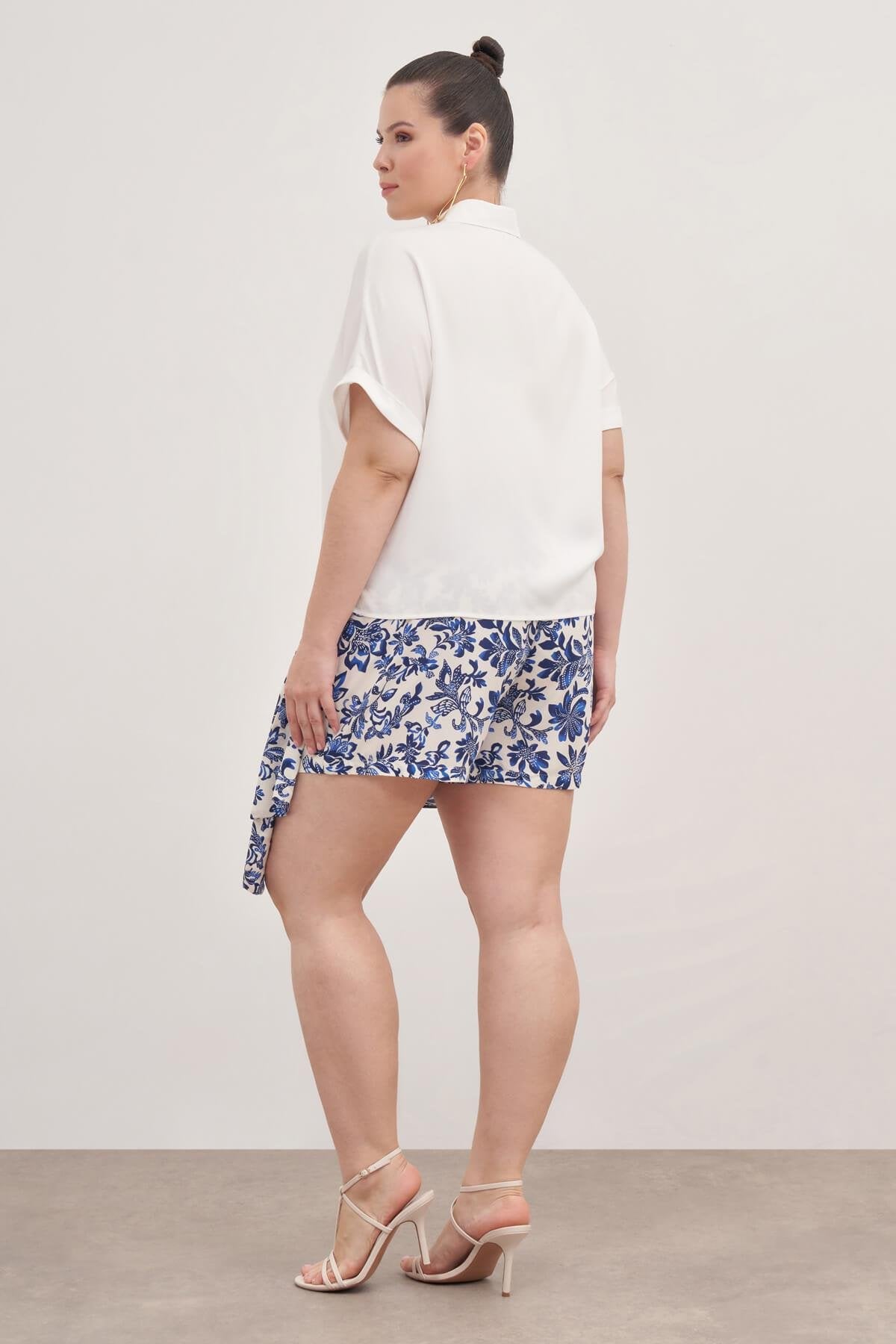 Kısa Kollu Oversize Gömlek