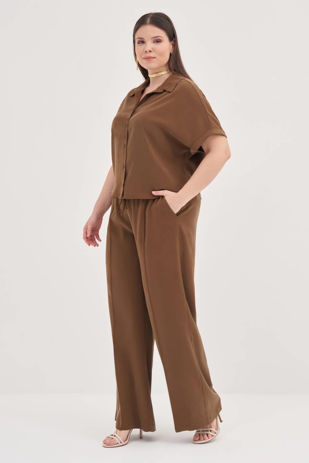 Kısa Kollu Oversize Gömlek