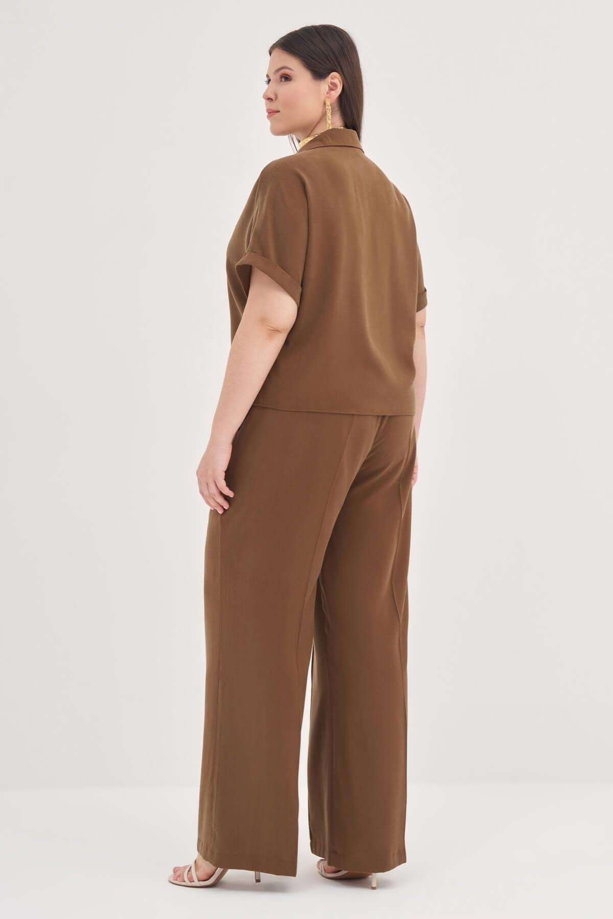 Kısa Kollu Oversize Gömlek