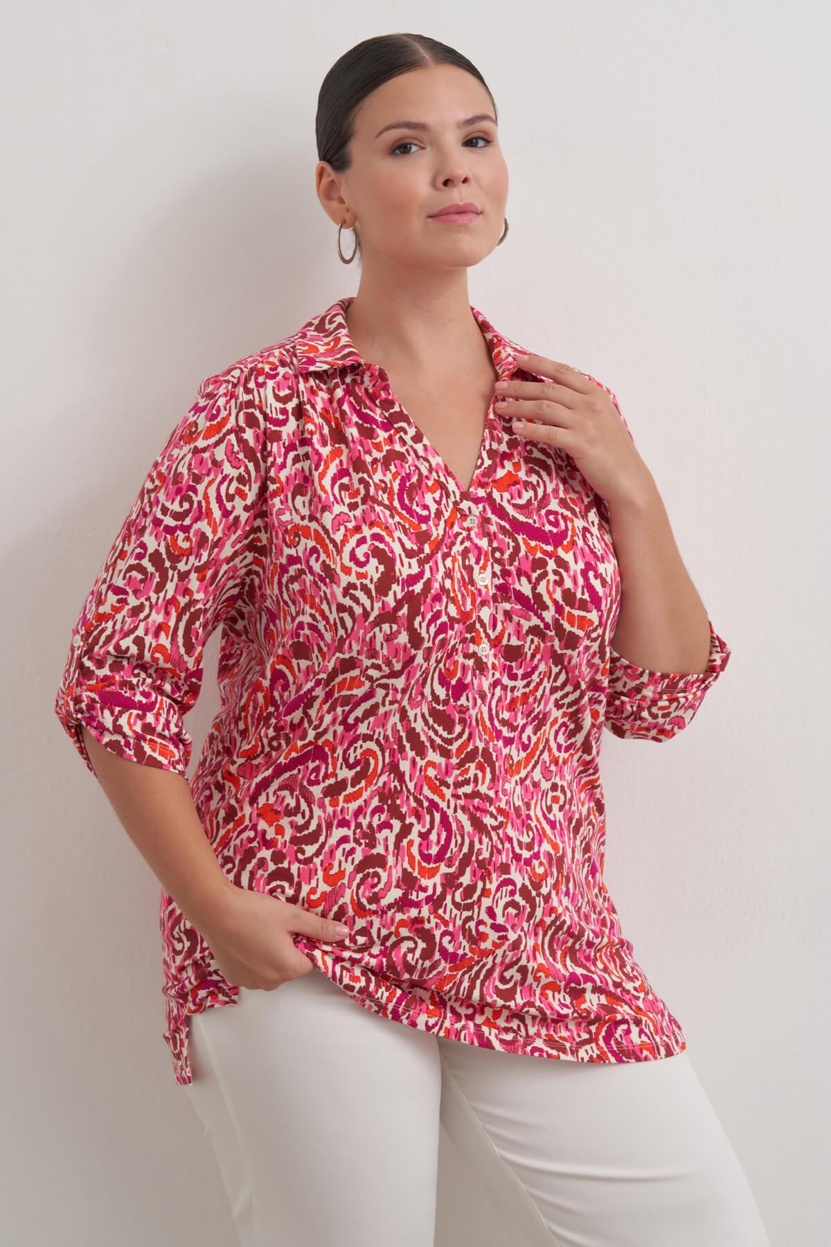 Kıvrık Kollu Örme Bluz