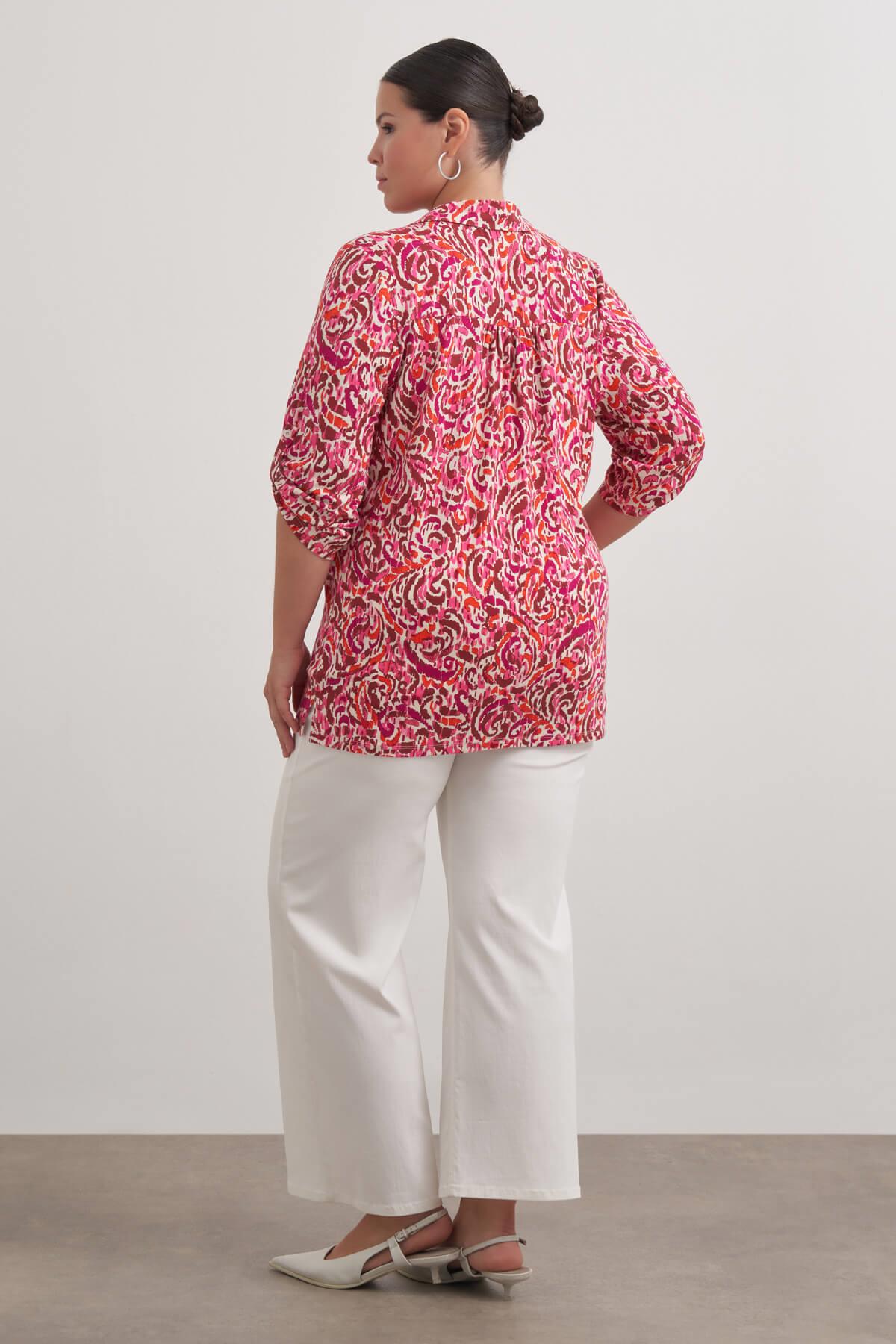 Kıvrık Kollu Örme Bluz