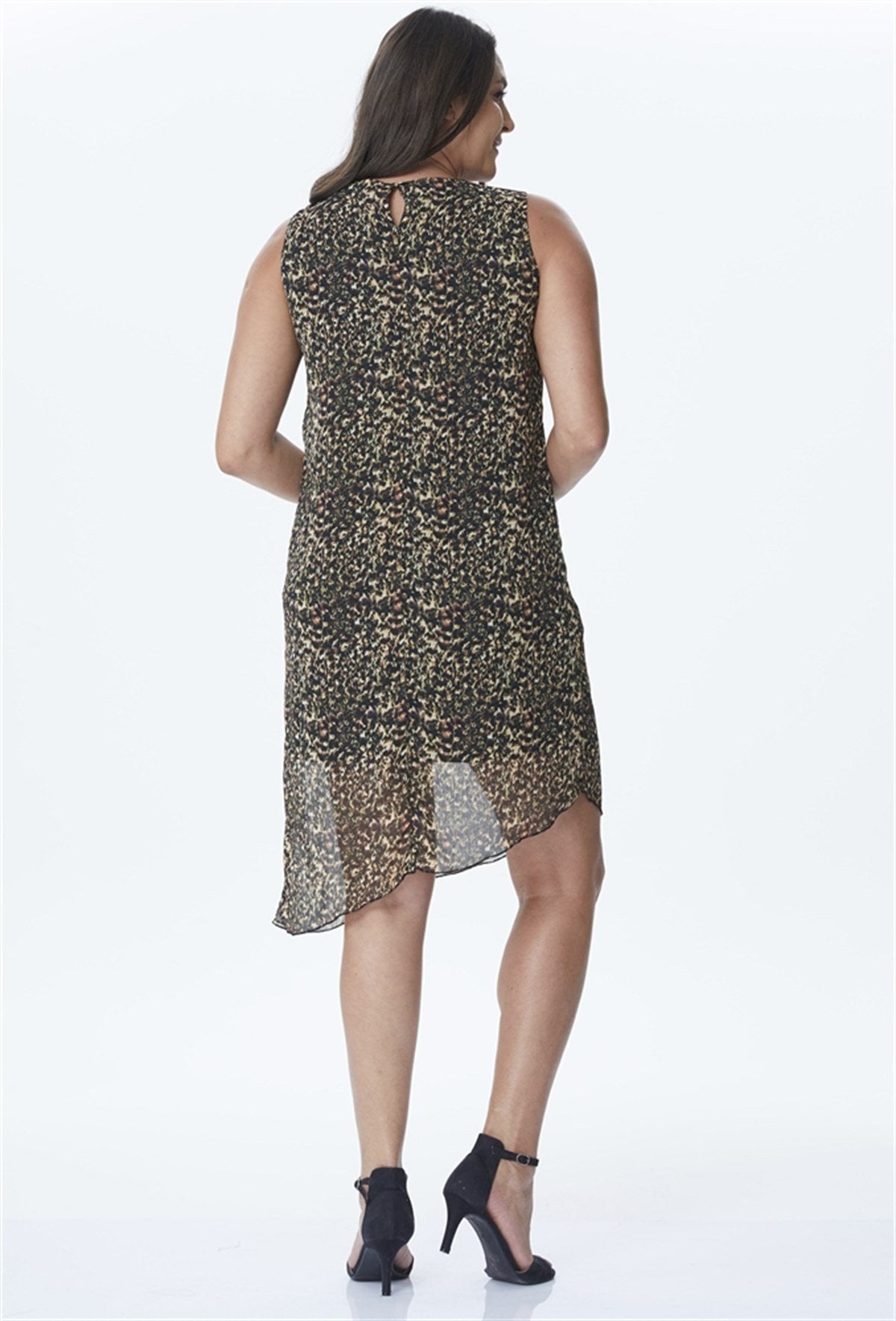 Kolsuz Asimetrik Elbise