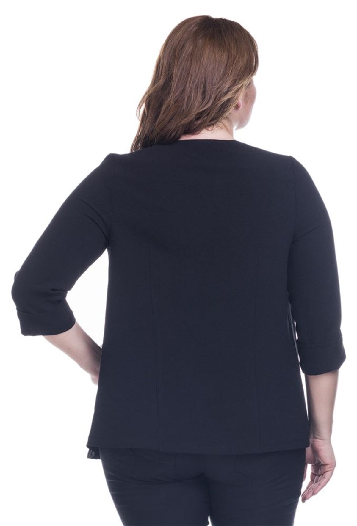 Kuşgözü Detaylı Krep Hırka