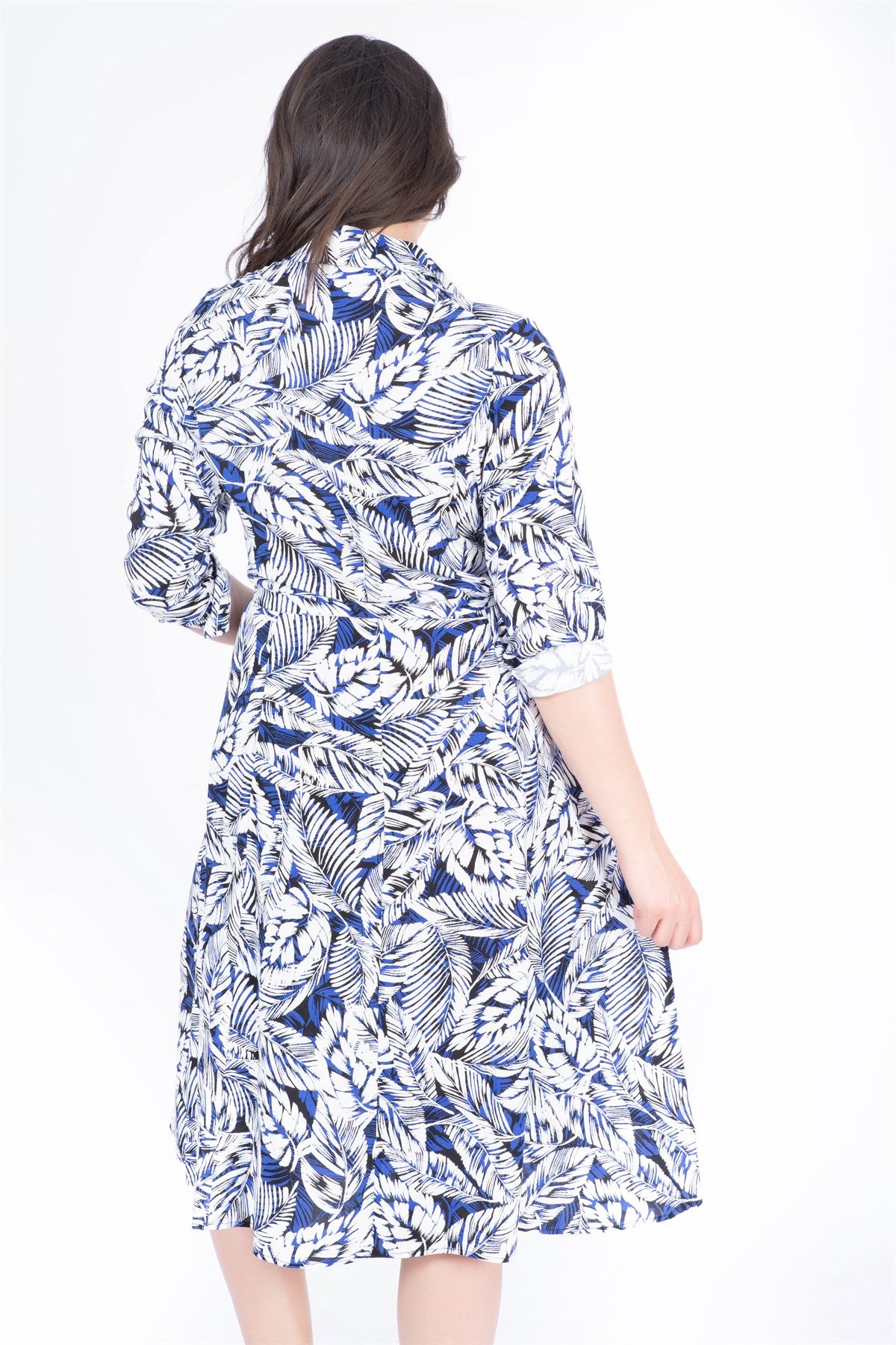 Önden Düğmeli Gömlek Elbise