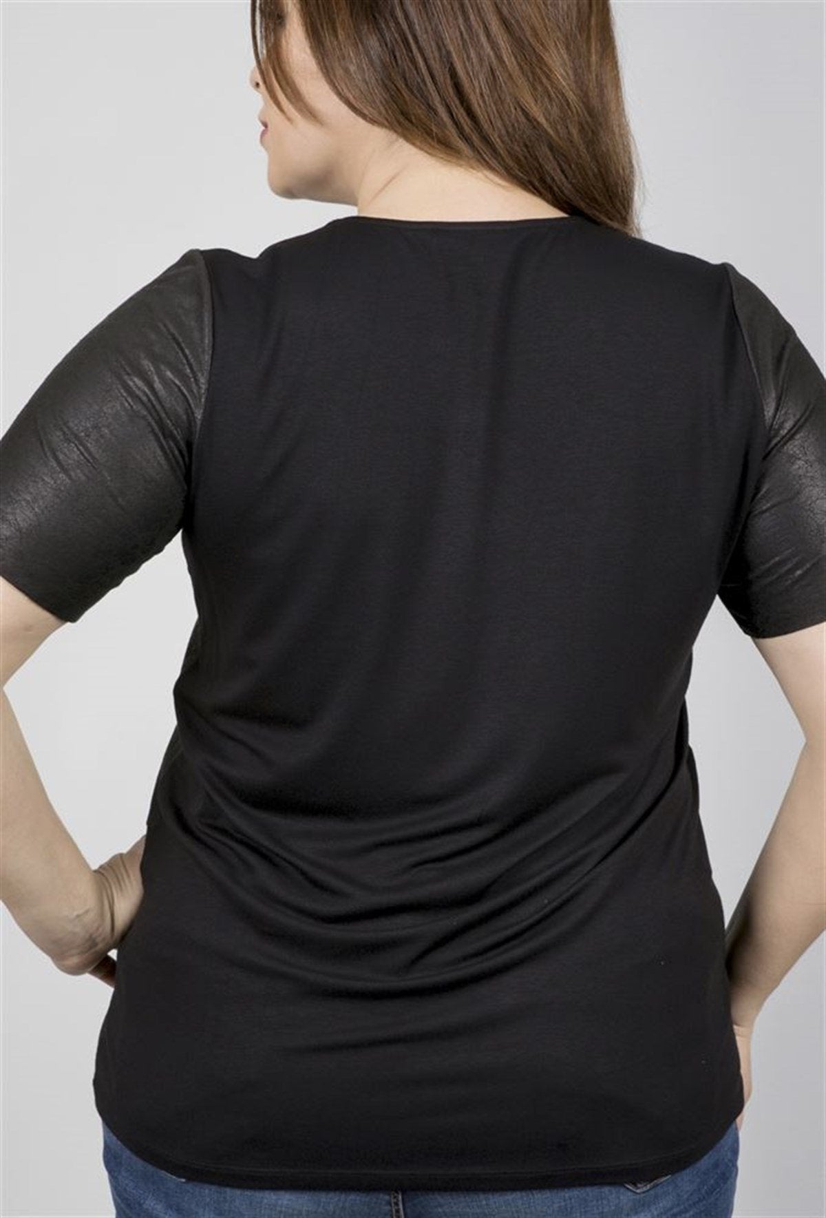 Önü Süet Arkası Penye Tişört