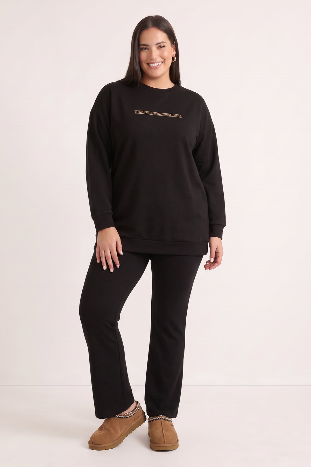 Örme Baskılı Sweatshirt
