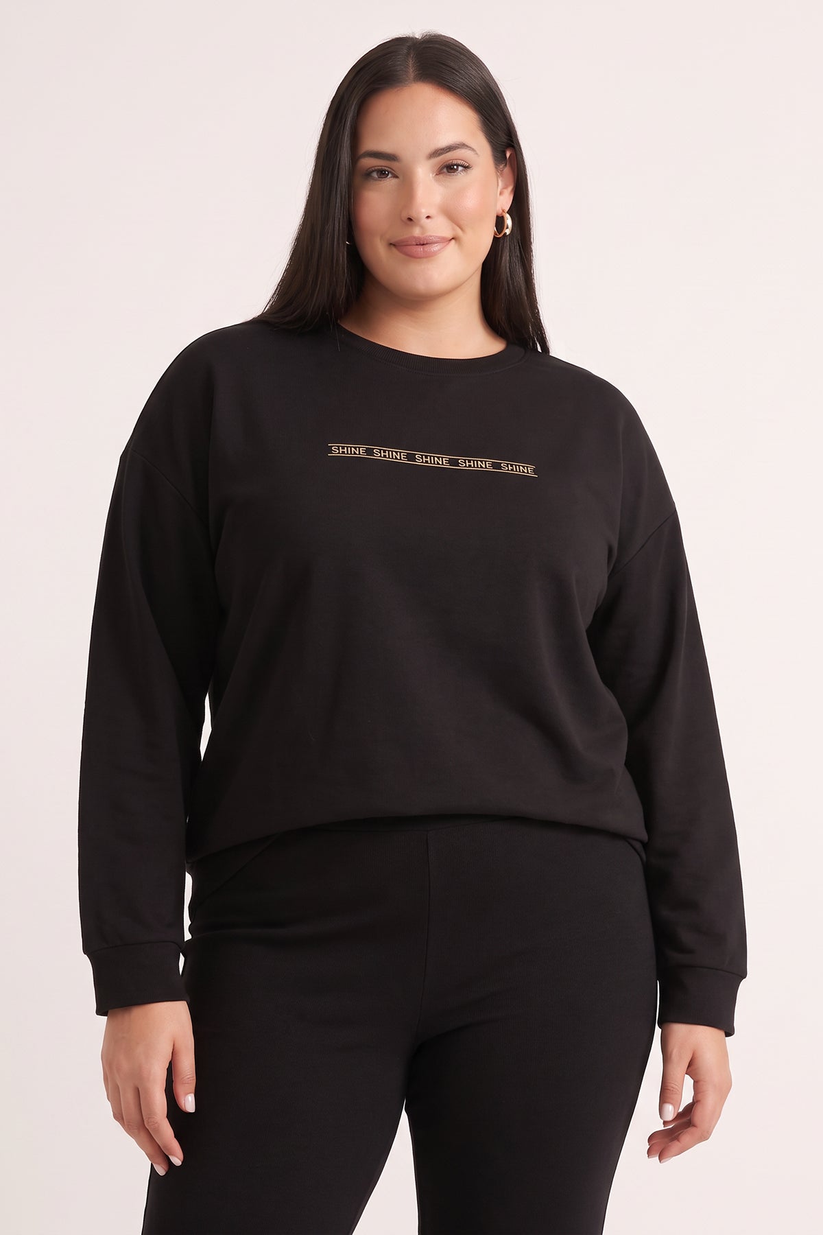 Örme Baskılı Sweatshirt
