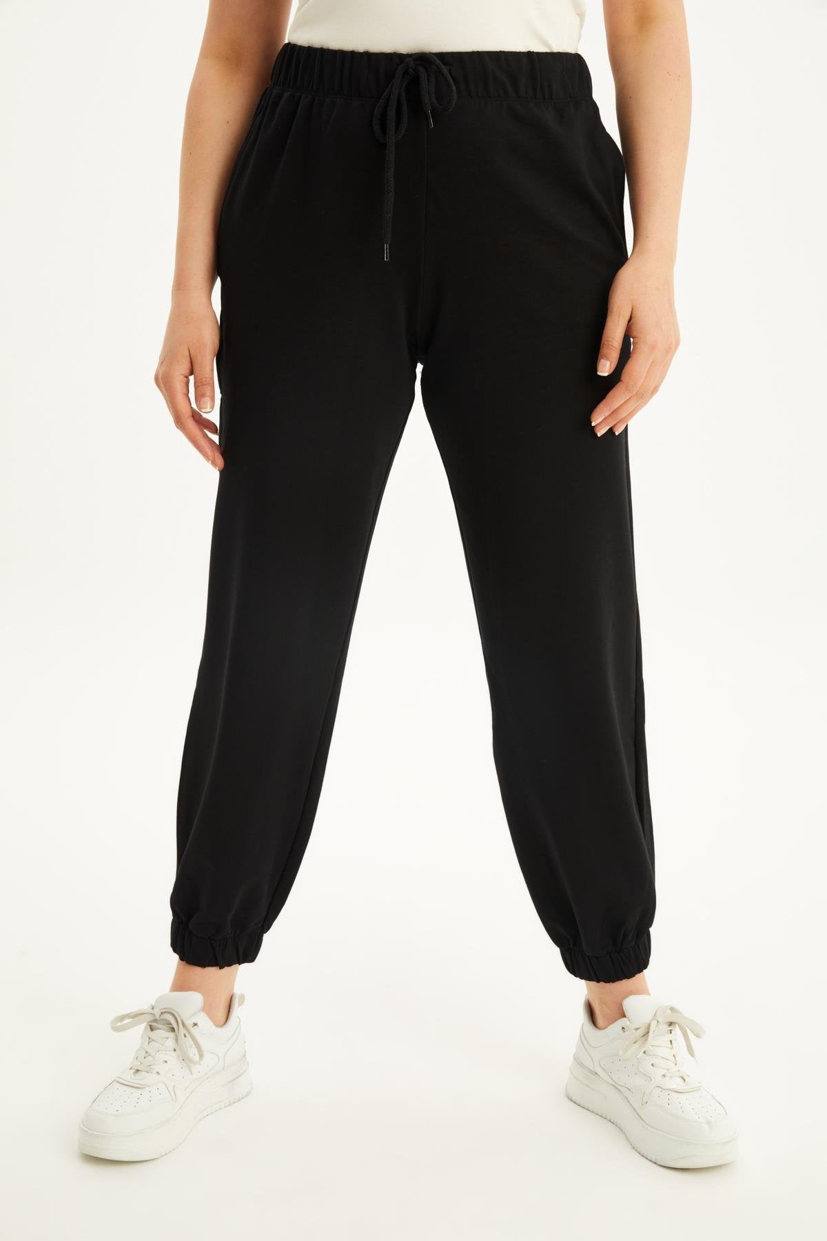 Örme Beli Lastikli Cepli Jogger Pantolon