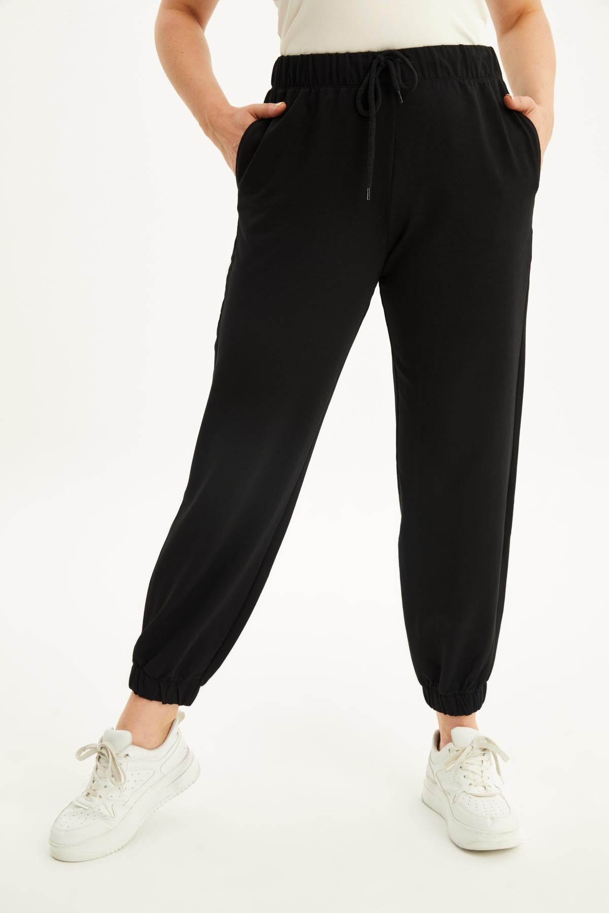 Örme Beli Lastikli Cepli Jogger Pantolon