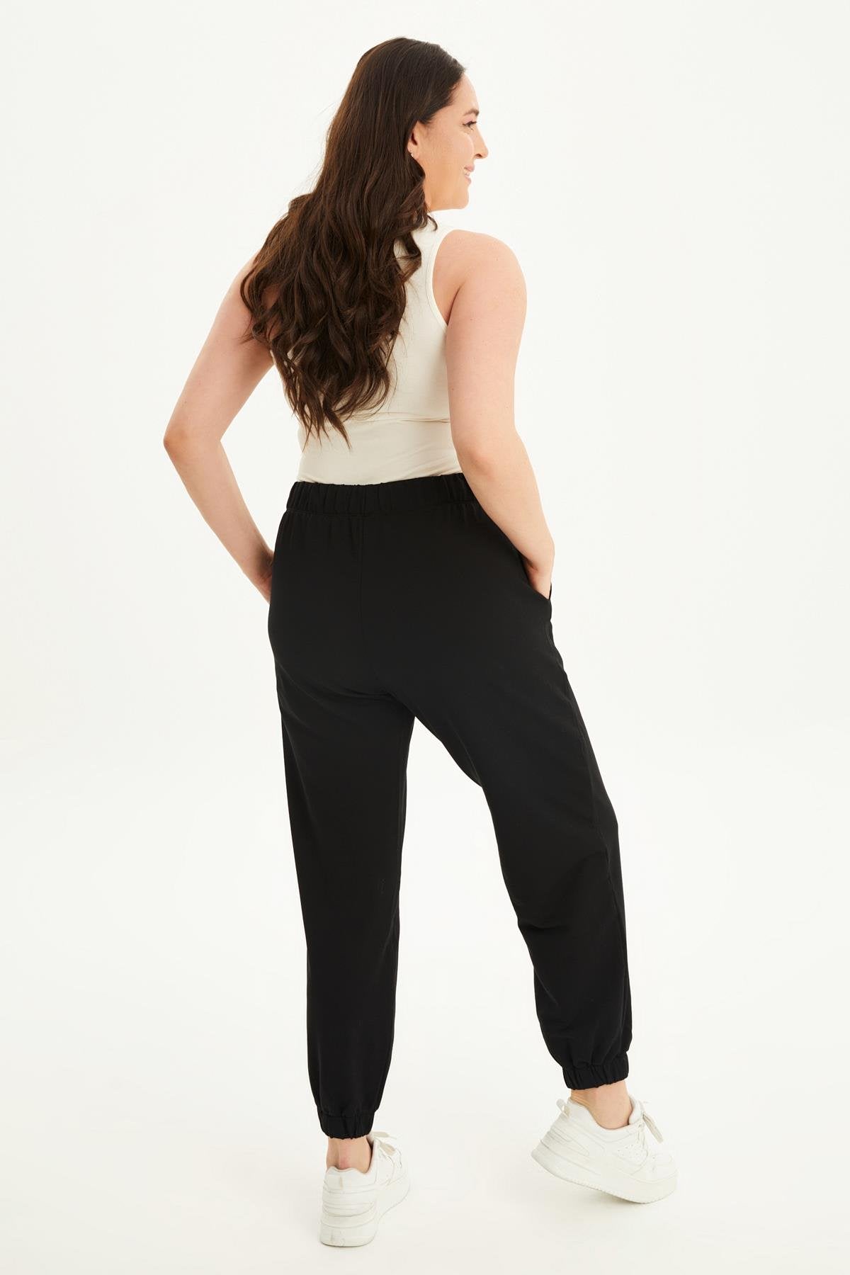 Örme Beli Lastikli Cepli Jogger Pantolon