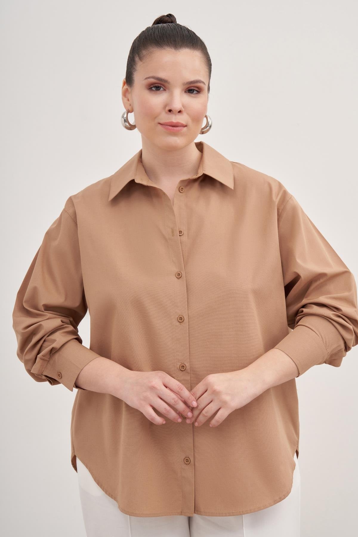 Oversize Poplin Gömlek