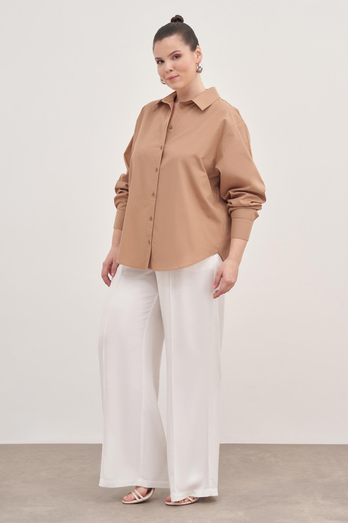 Oversize Poplin Gömlek